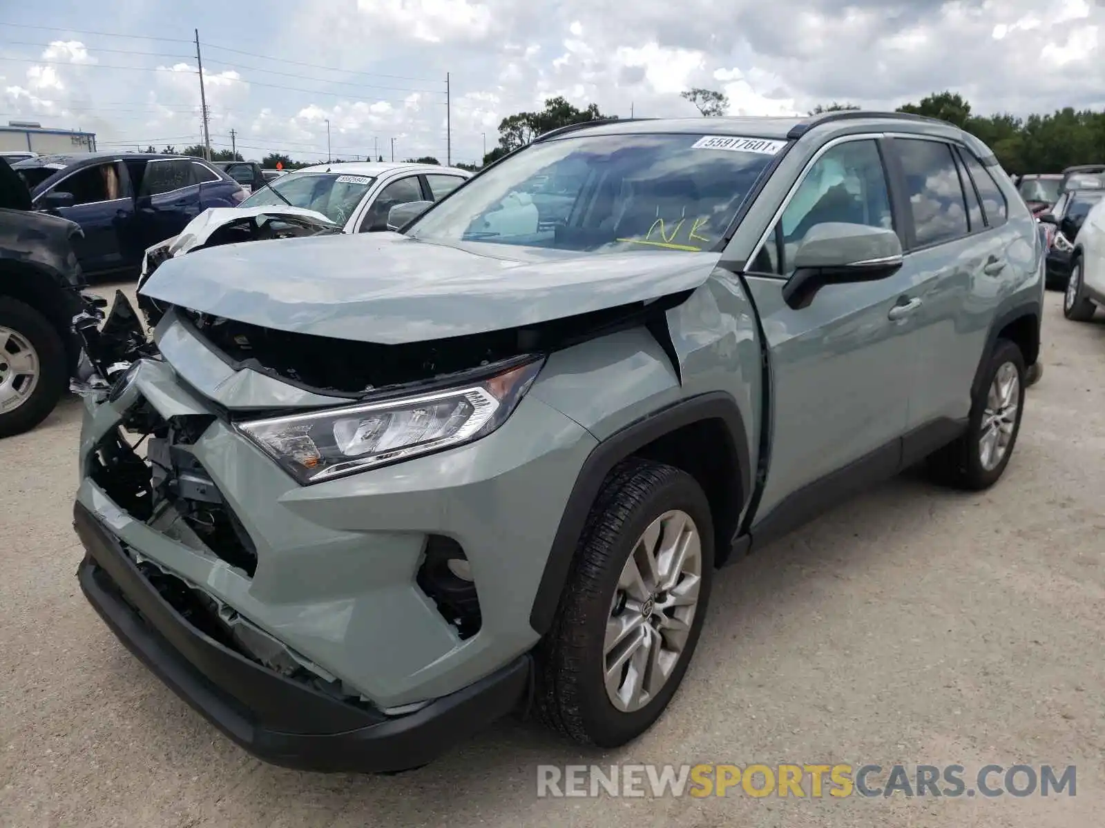 2 Photograph of a damaged car 2T3C1RFVXMW133321 TOYOTA RAV4 2021