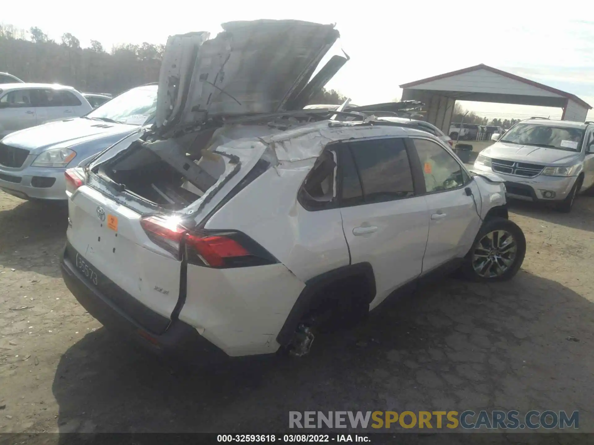 4 Фотография поврежденного автомобиля 2T3C1RFVXMW156890 TOYOTA RAV4 2021