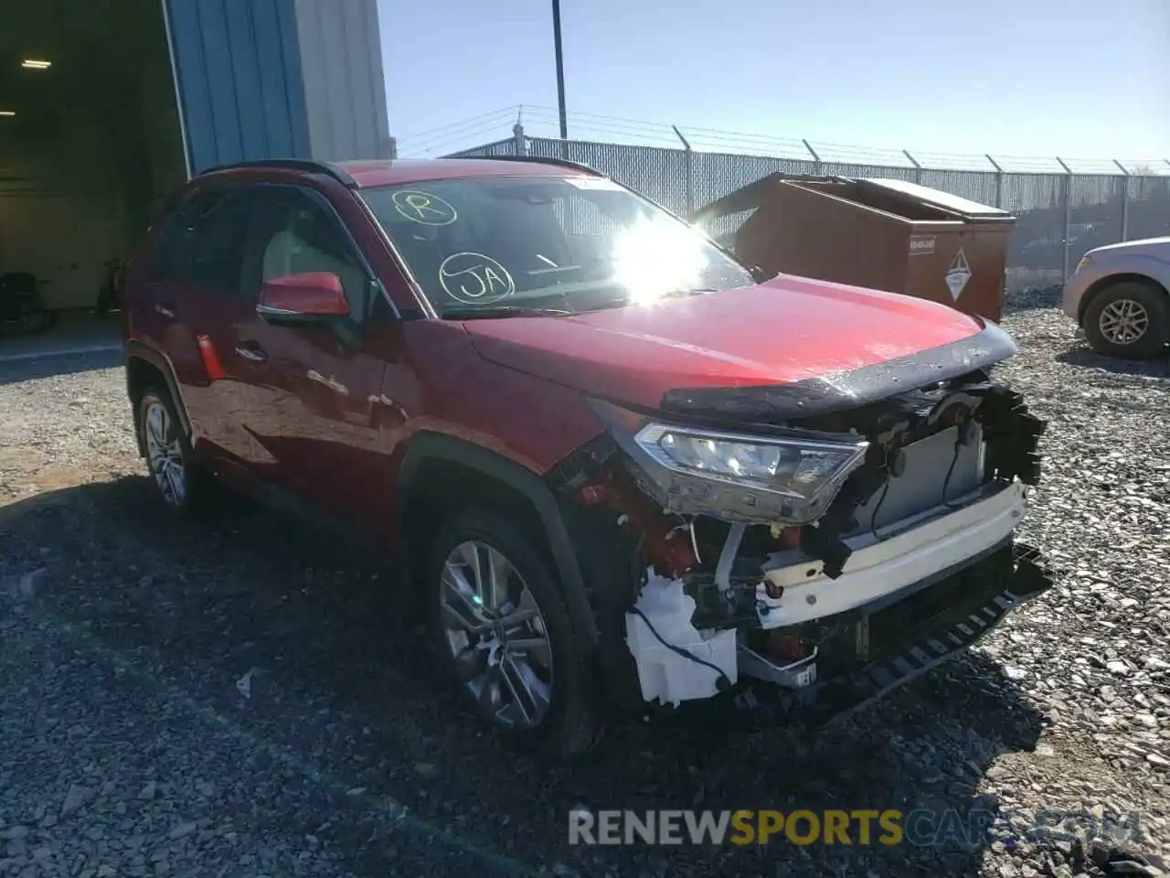 1 Photograph of a damaged car 2T3D1RFV3MW178430 TOYOTA RAV4 2021