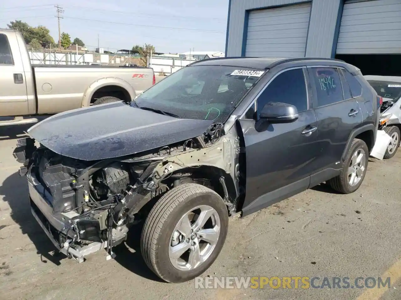 2 Photograph of a damaged car 2T3D6RFV2MW009517 TOYOTA RAV4 2021