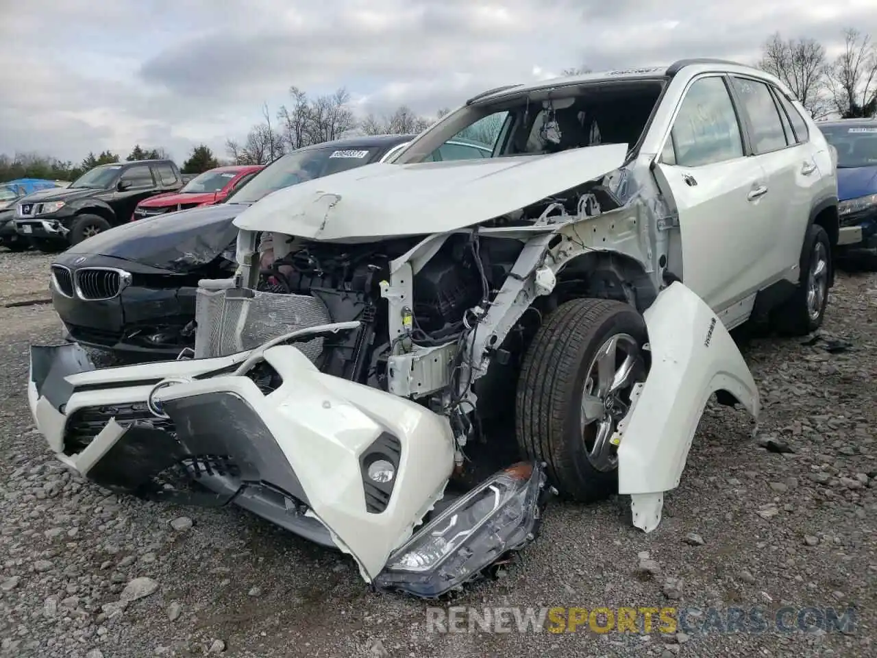 2 Photograph of a damaged car 2T3D6RFV6MW007818 TOYOTA RAV4 2021