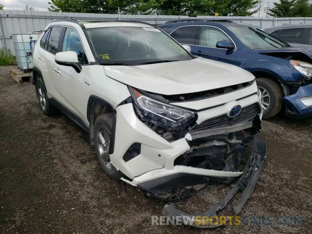 1 Photograph of a damaged car 2T3DWRFV4MW103687 TOYOTA RAV4 2021