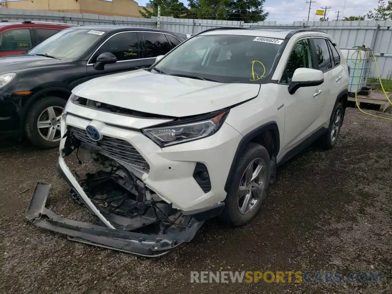 2 Photograph of a damaged car 2T3DWRFV4MW103687 TOYOTA RAV4 2021