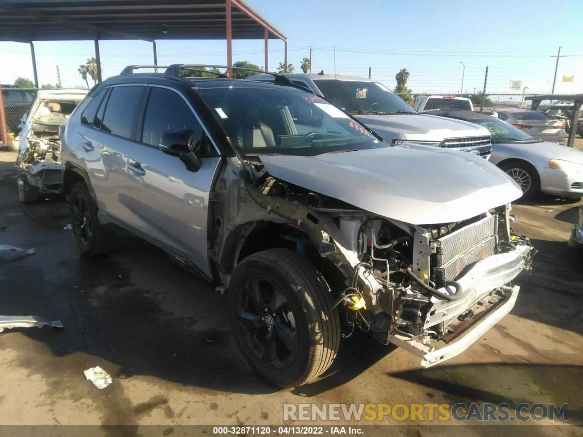 1 Photograph of a damaged car 2T3E6RFV0MW006703 TOYOTA RAV4 2021