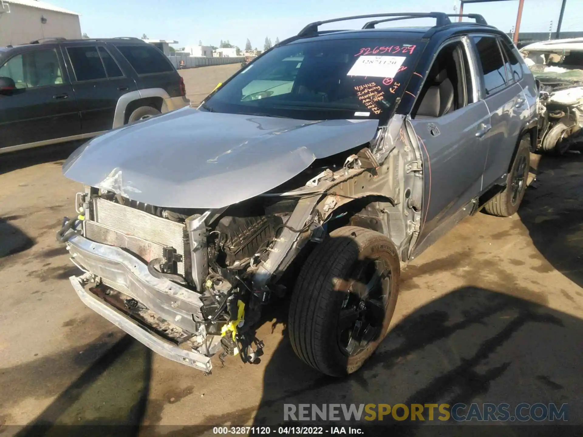 2 Photograph of a damaged car 2T3E6RFV0MW006703 TOYOTA RAV4 2021