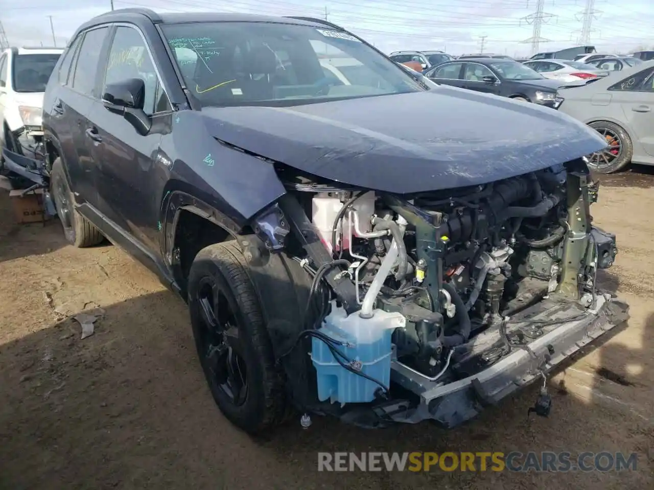 1 Photograph of a damaged car 2T3E6RFV0MW014929 TOYOTA RAV4 2021