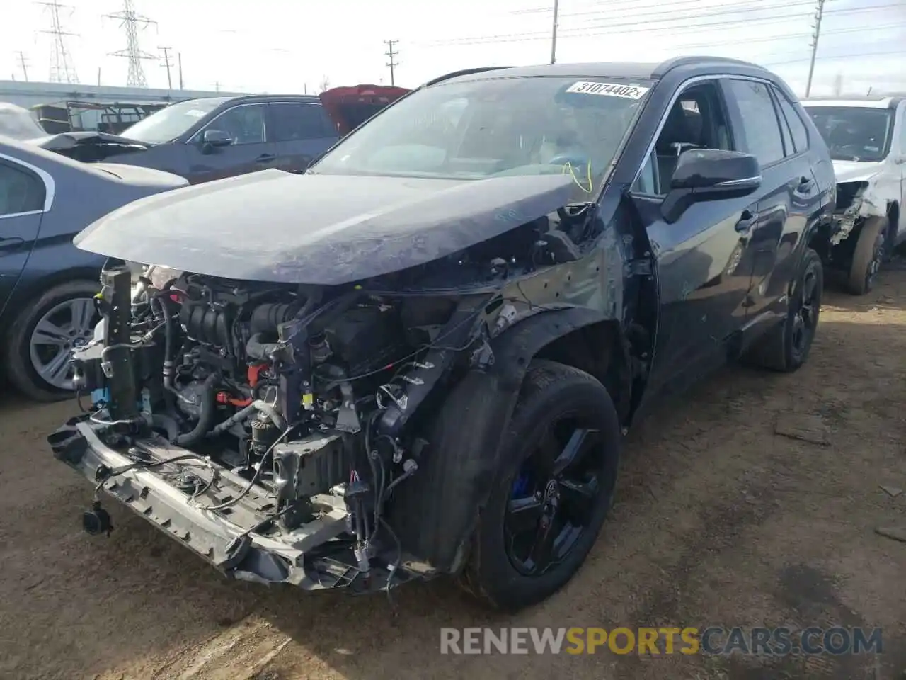 2 Фотография поврежденного автомобиля 2T3E6RFV0MW014929 TOYOTA RAV4 2021