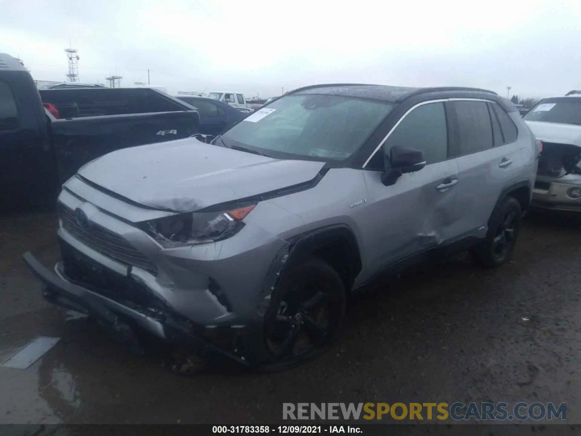 2 Photograph of a damaged car 2T3E6RFV0MW017121 TOYOTA RAV4 2021