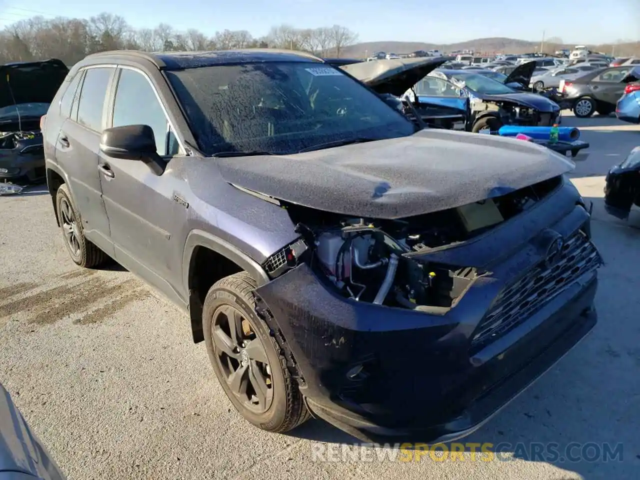 1 Photograph of a damaged car 2T3E6RFV0MW024621 TOYOTA RAV4 2021