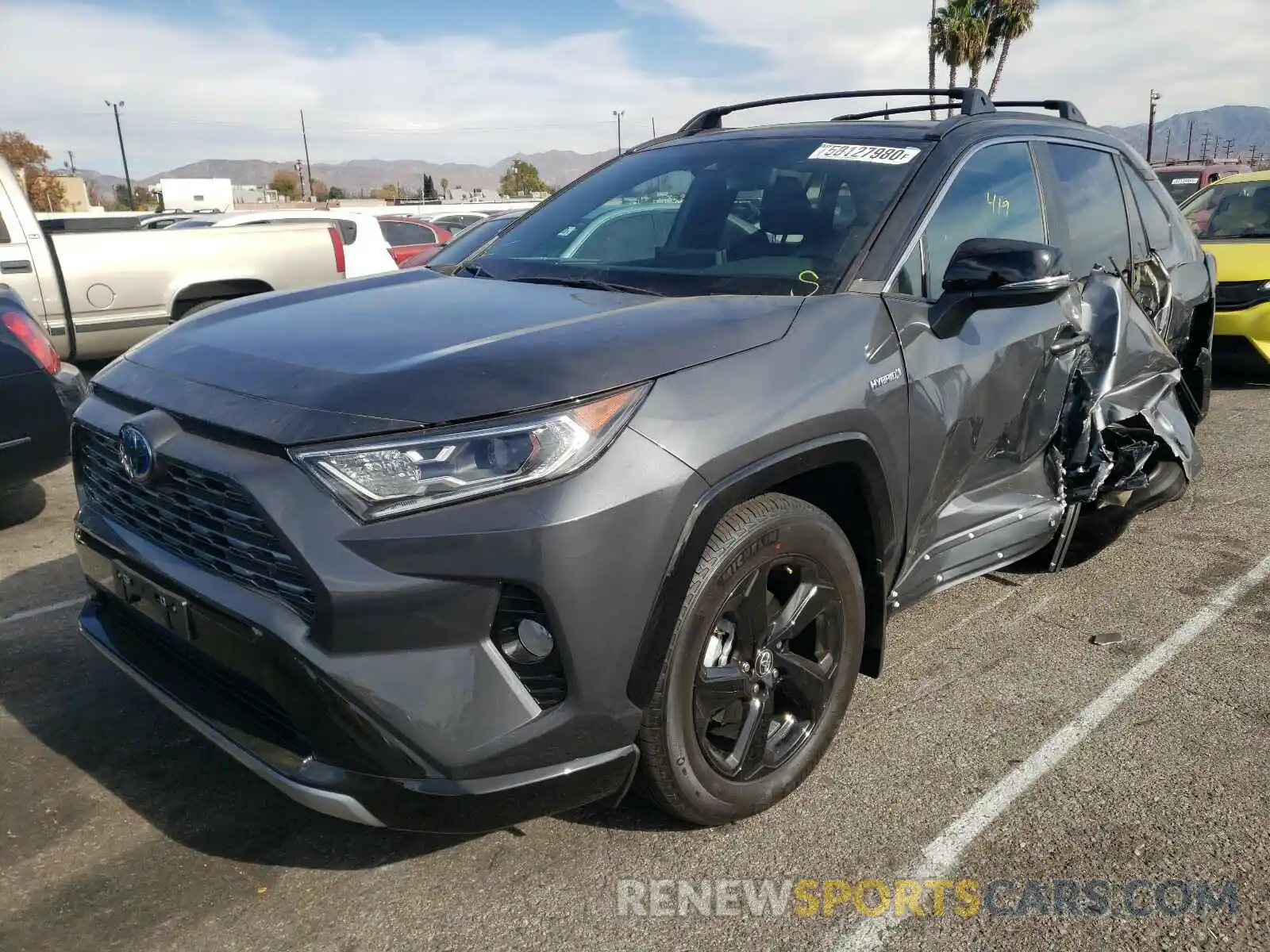 2 Photograph of a damaged car 2T3E6RFV2MW006184 TOYOTA RAV4 2021