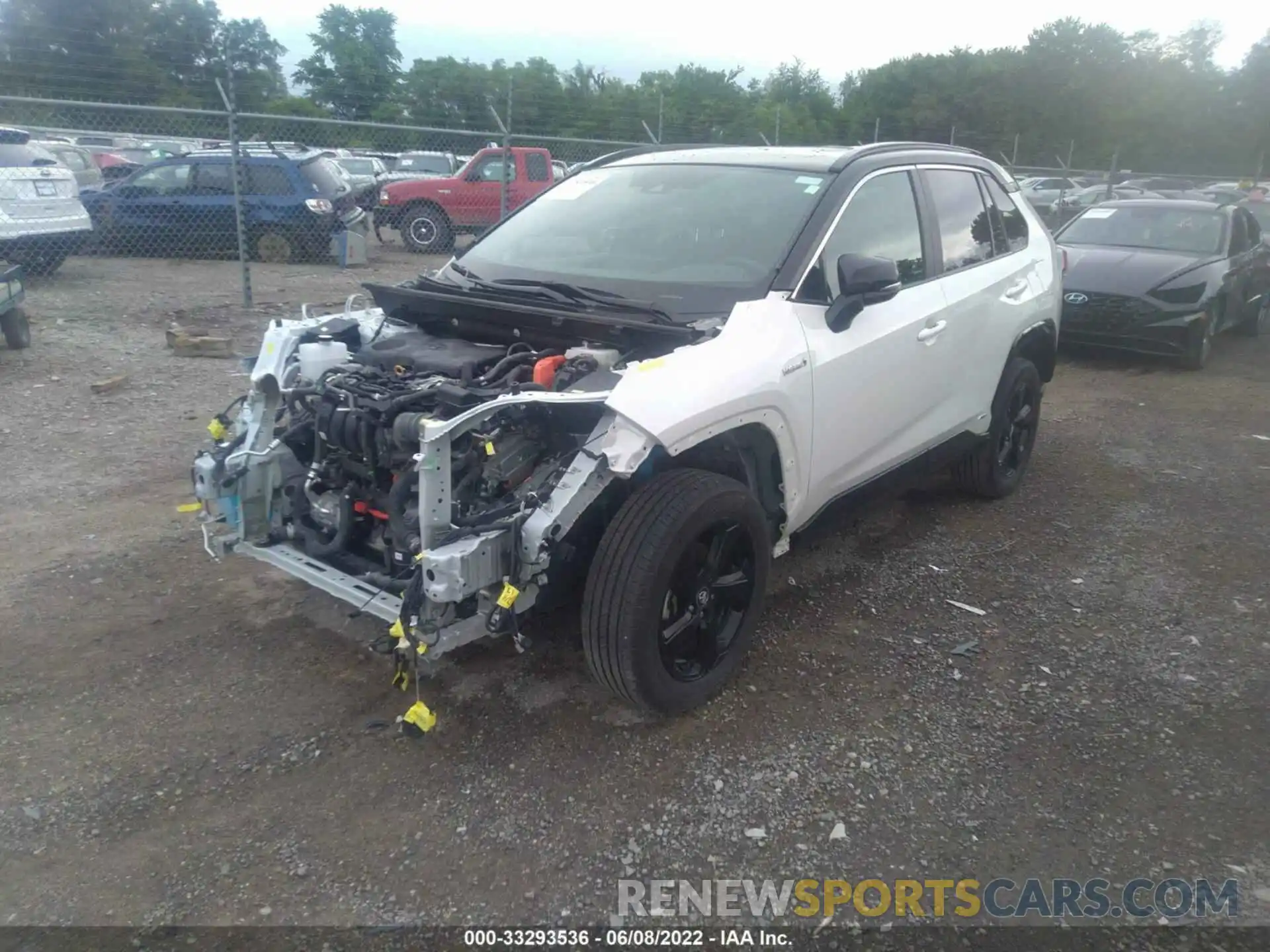 2 Photograph of a damaged car 2T3E6RFV2MW006993 TOYOTA RAV4 2021