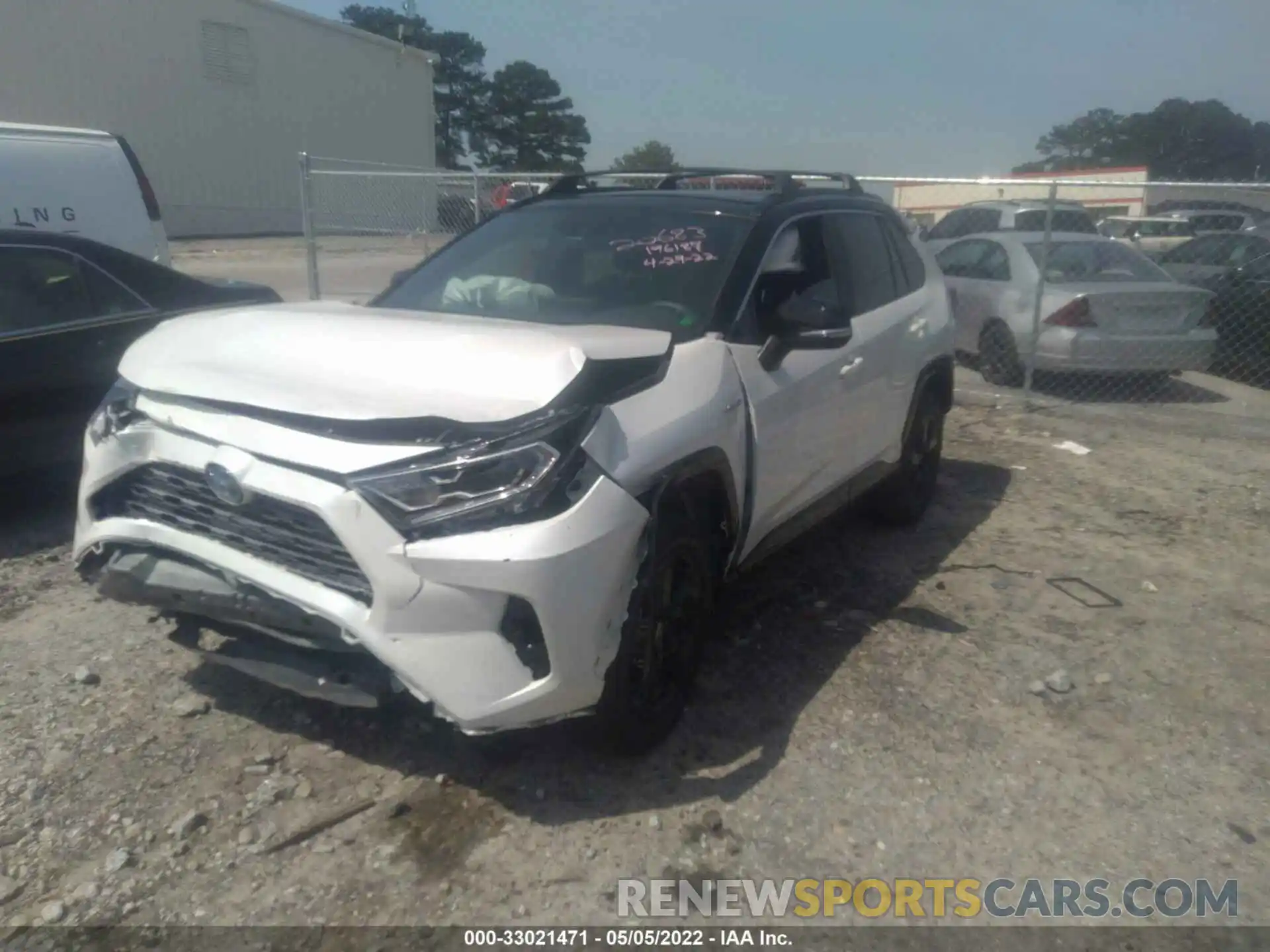 2 Photograph of a damaged car 2T3E6RFV2MW020683 TOYOTA RAV4 2021