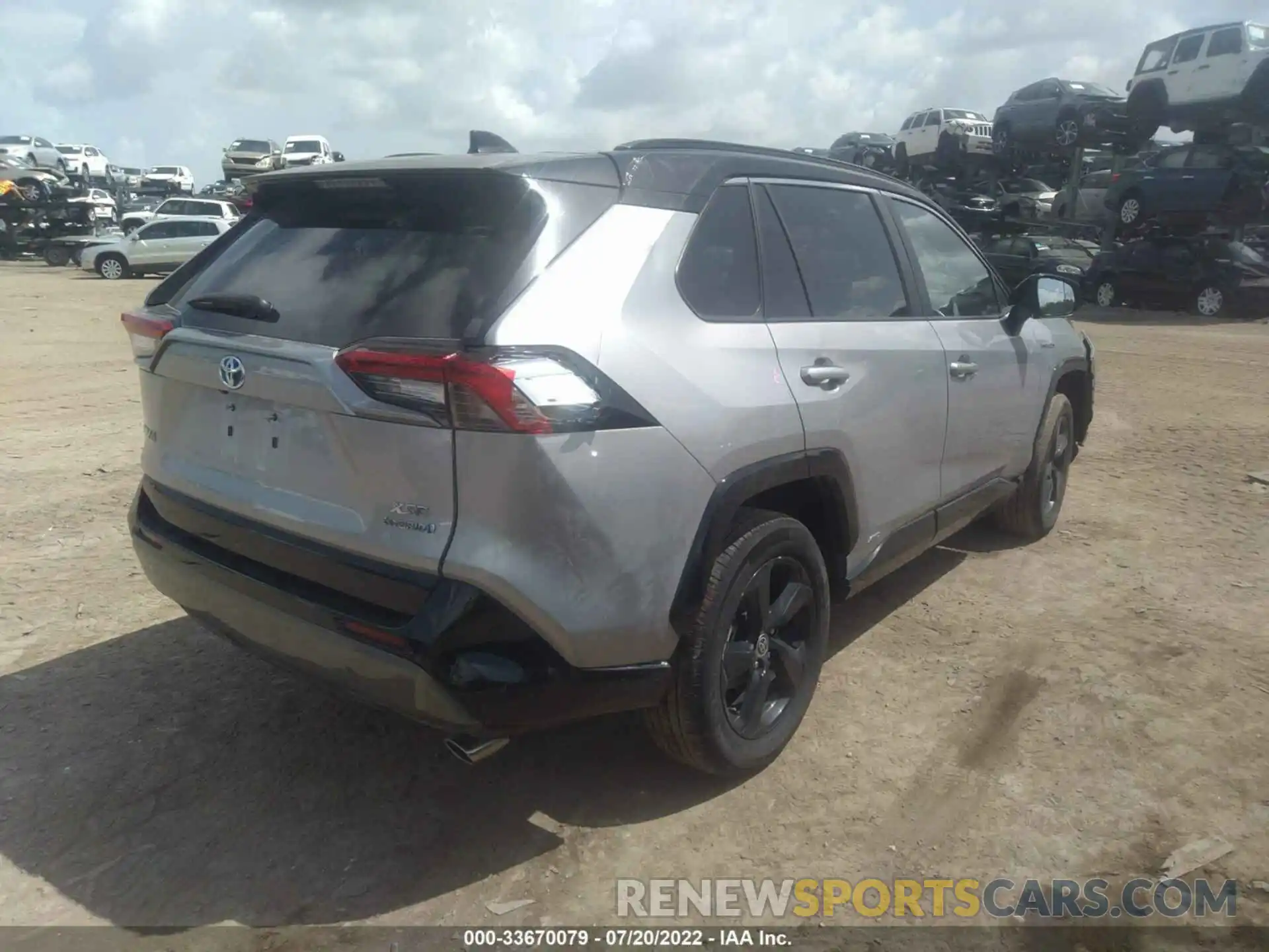 4 Photograph of a damaged car 2T3E6RFV2MW022563 TOYOTA RAV4 2021