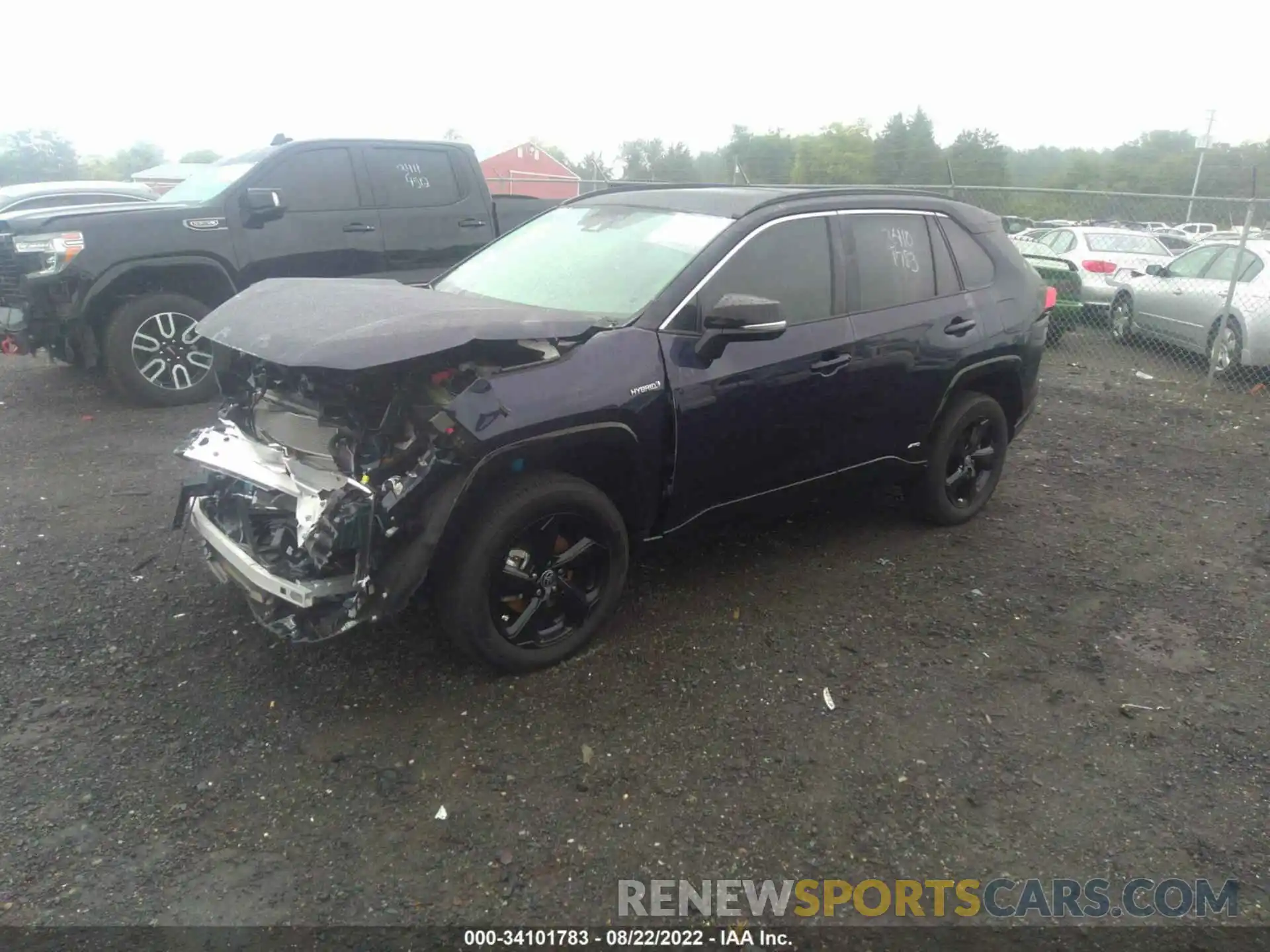 2 Photograph of a damaged car 2T3E6RFV2MW028752 TOYOTA RAV4 2021