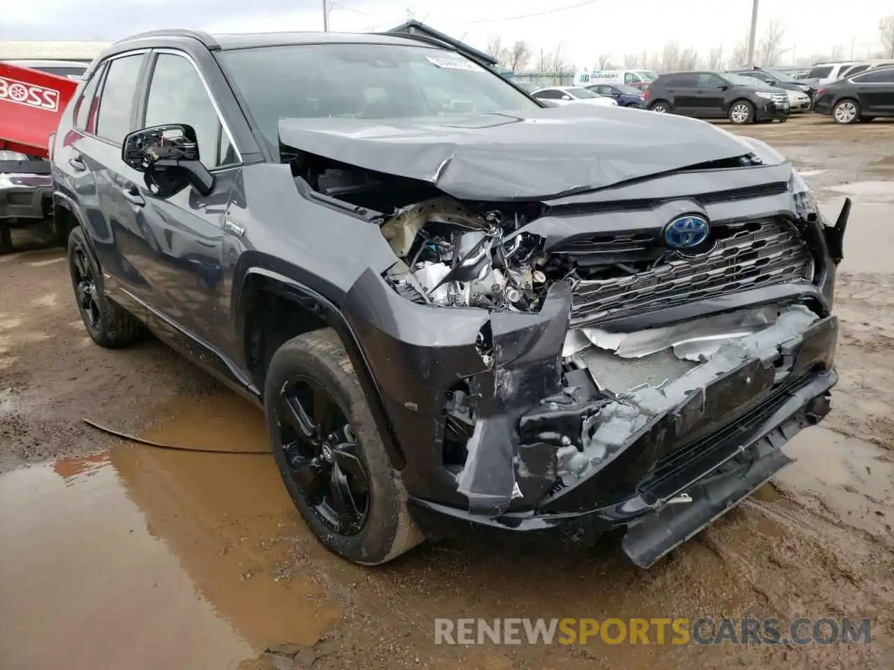 1 Photograph of a damaged car 2T3E6RFV4MW003884 TOYOTA RAV4 2021