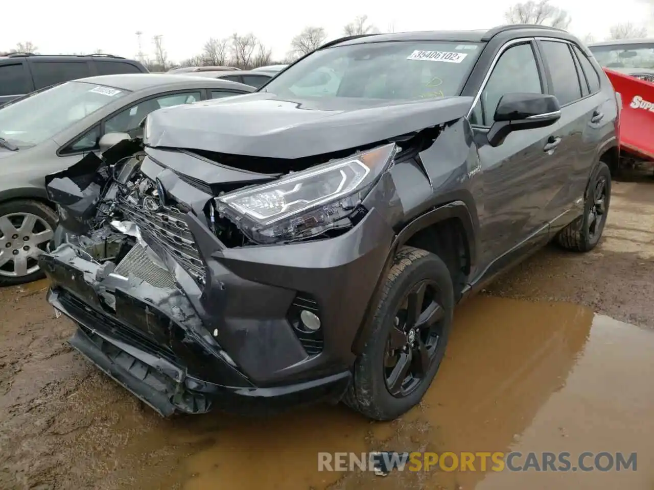 2 Photograph of a damaged car 2T3E6RFV4MW003884 TOYOTA RAV4 2021