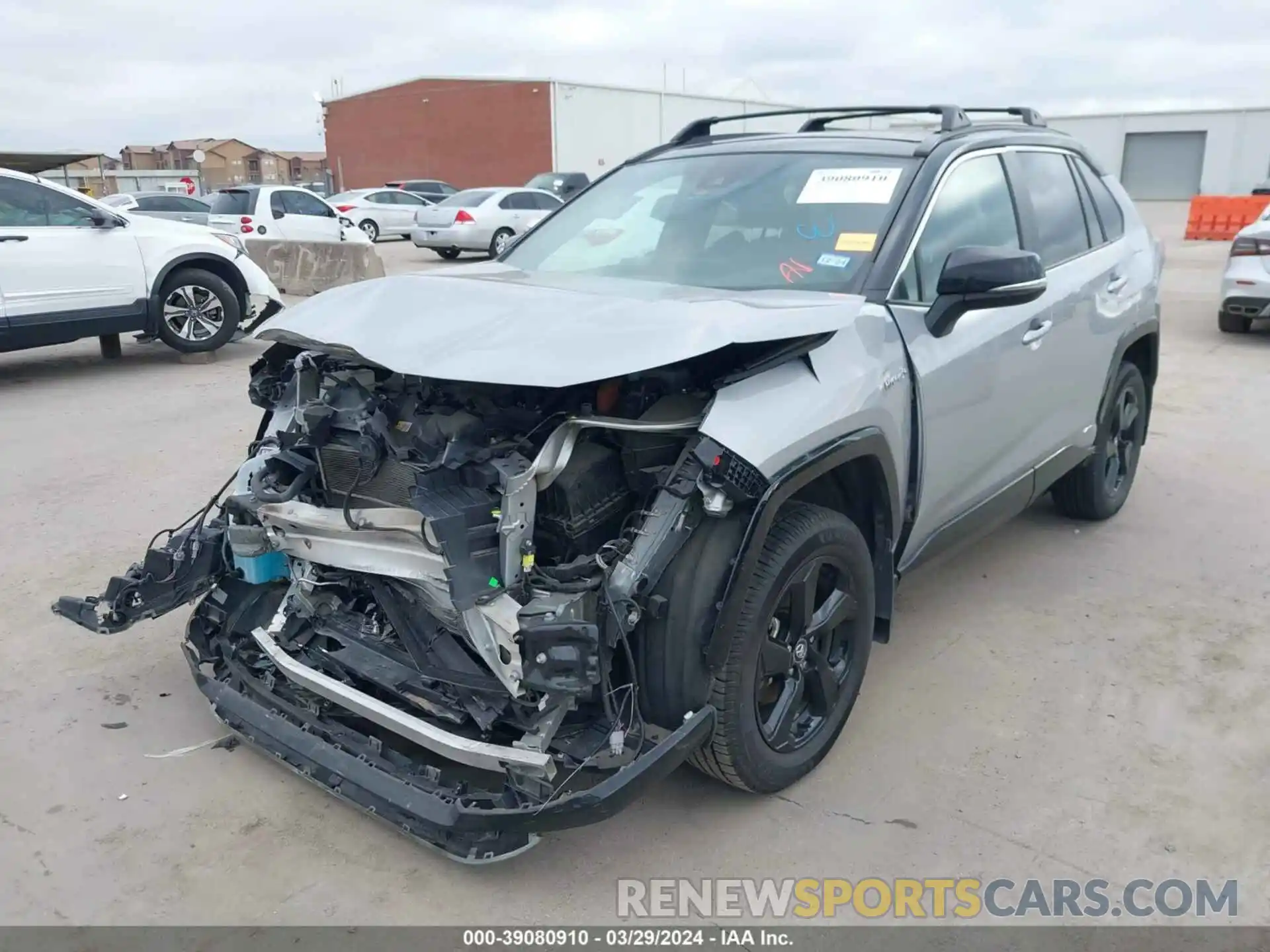 2 Photograph of a damaged car 2T3E6RFV4MW009894 TOYOTA RAV4 2021