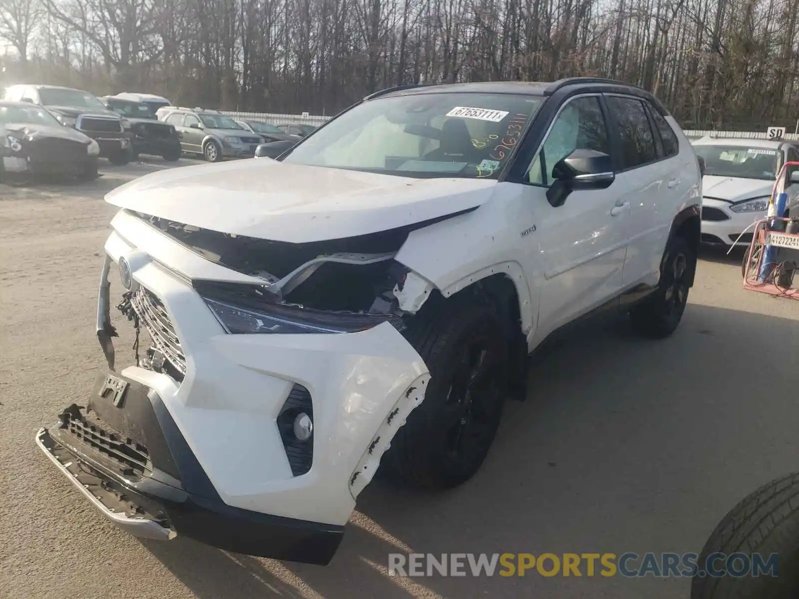 2 Photograph of a damaged car 2T3E6RFV4MW013606 TOYOTA RAV4 2021