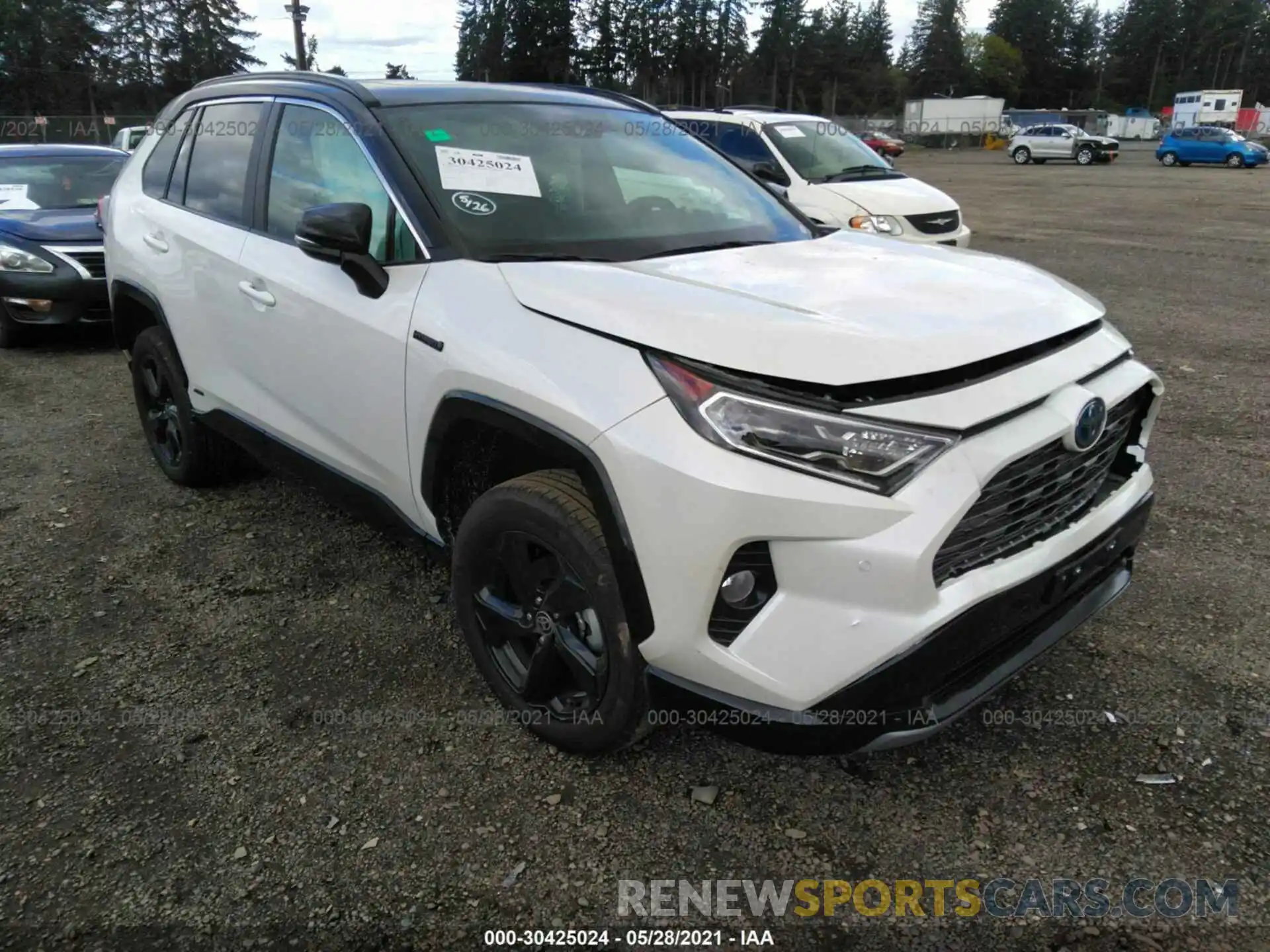 1 Photograph of a damaged car 2T3E6RFV4MW017526 TOYOTA RAV4 2021