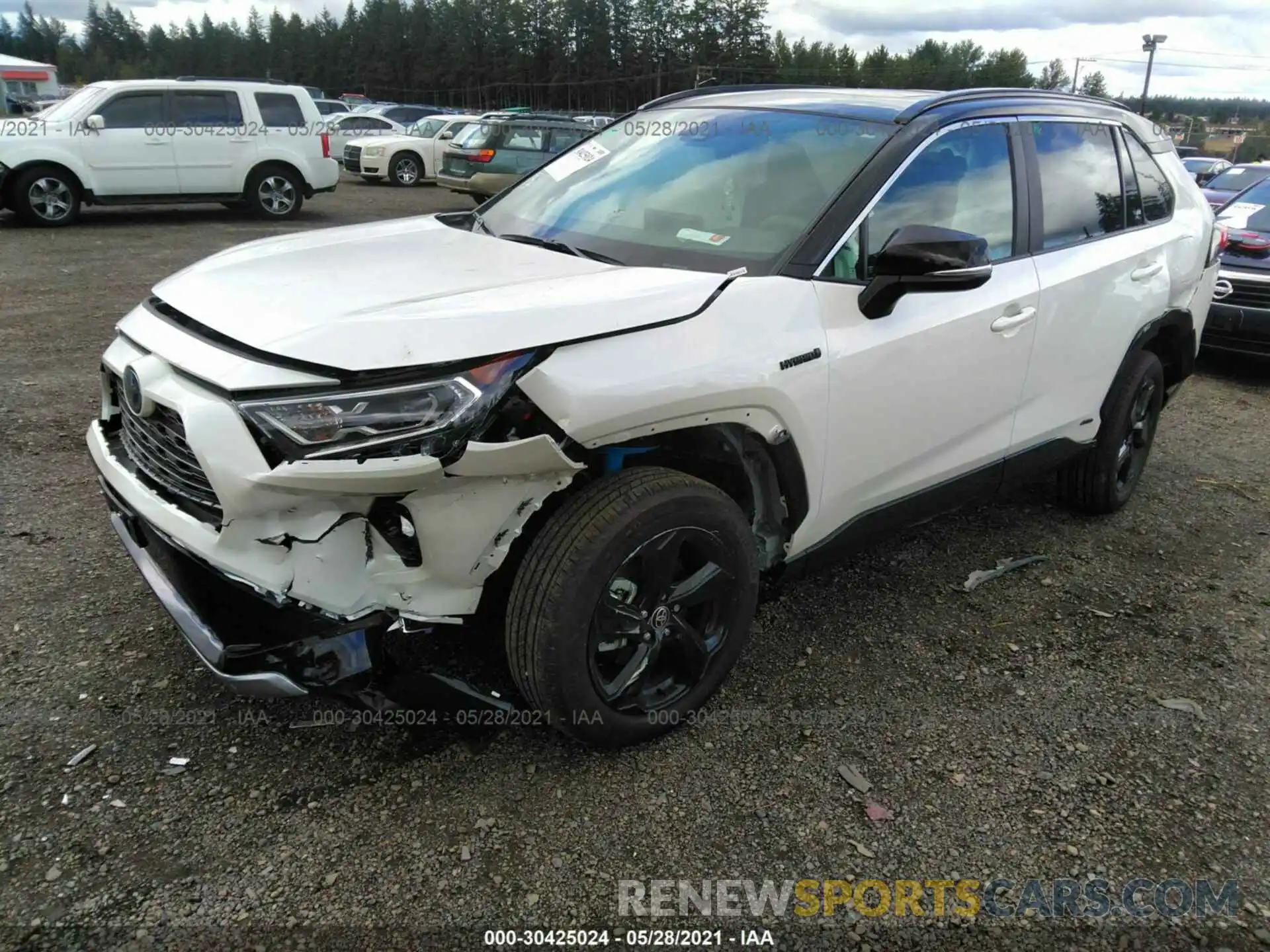 2 Photograph of a damaged car 2T3E6RFV4MW017526 TOYOTA RAV4 2021