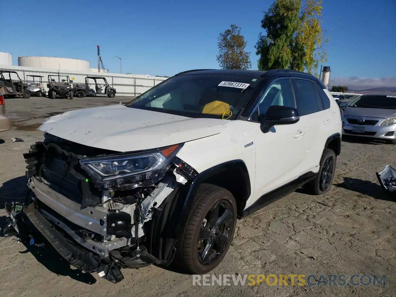 2 Photograph of a damaged car 2T3E6RFV5MW005708 TOYOTA RAV4 2021