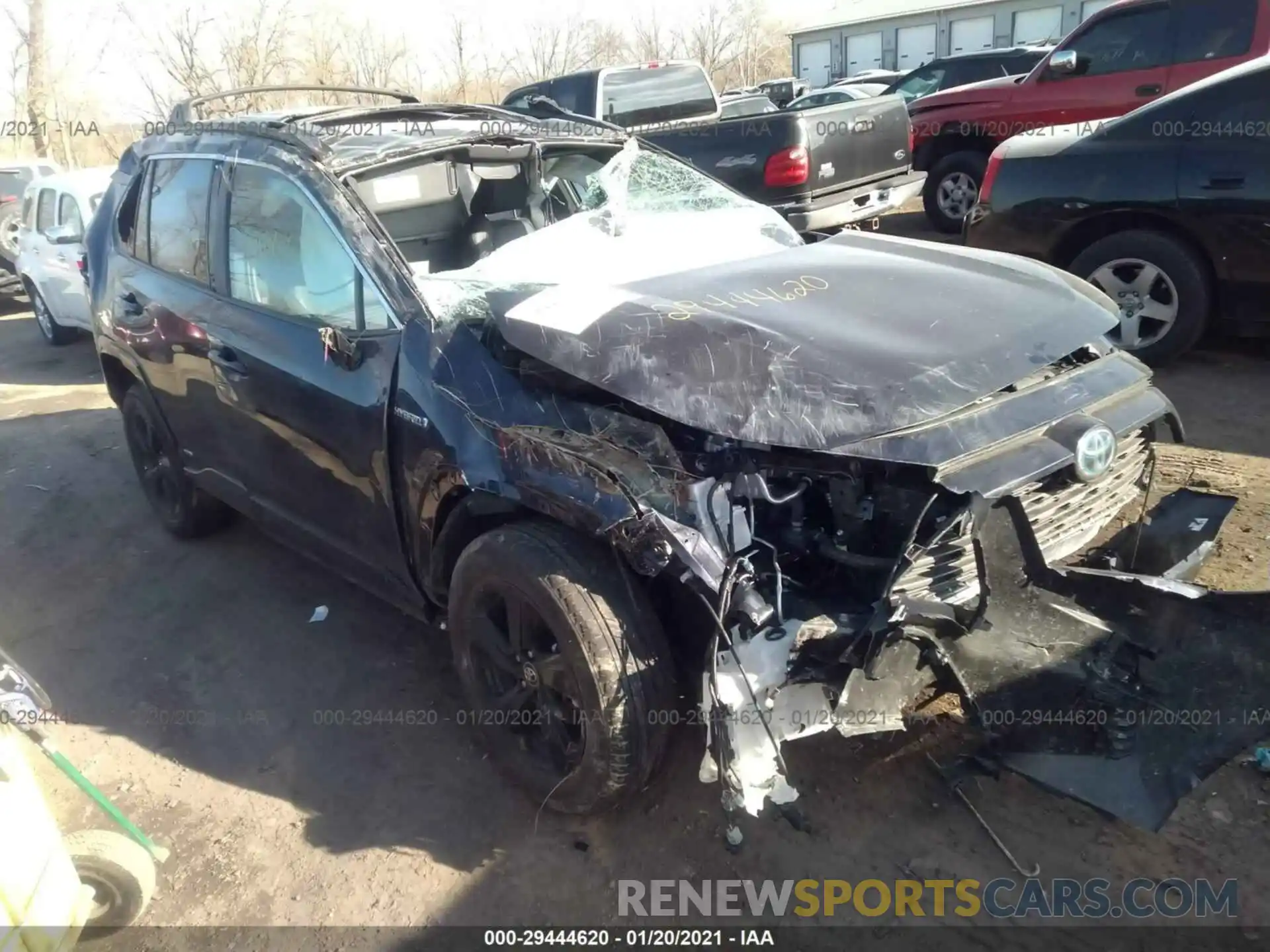 1 Photograph of a damaged car 2T3E6RFV5MW007412 TOYOTA RAV4 2021