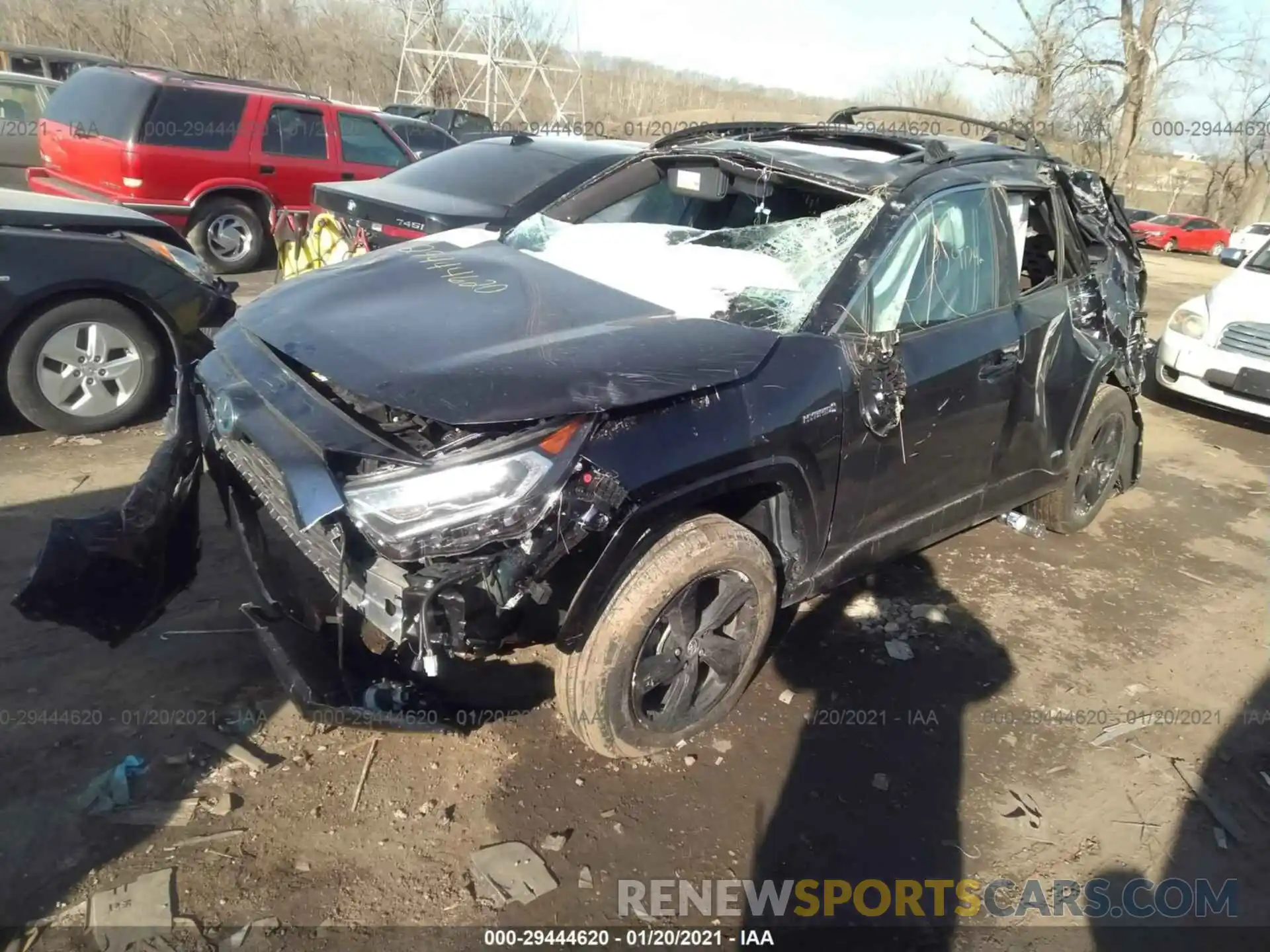 2 Photograph of a damaged car 2T3E6RFV5MW007412 TOYOTA RAV4 2021