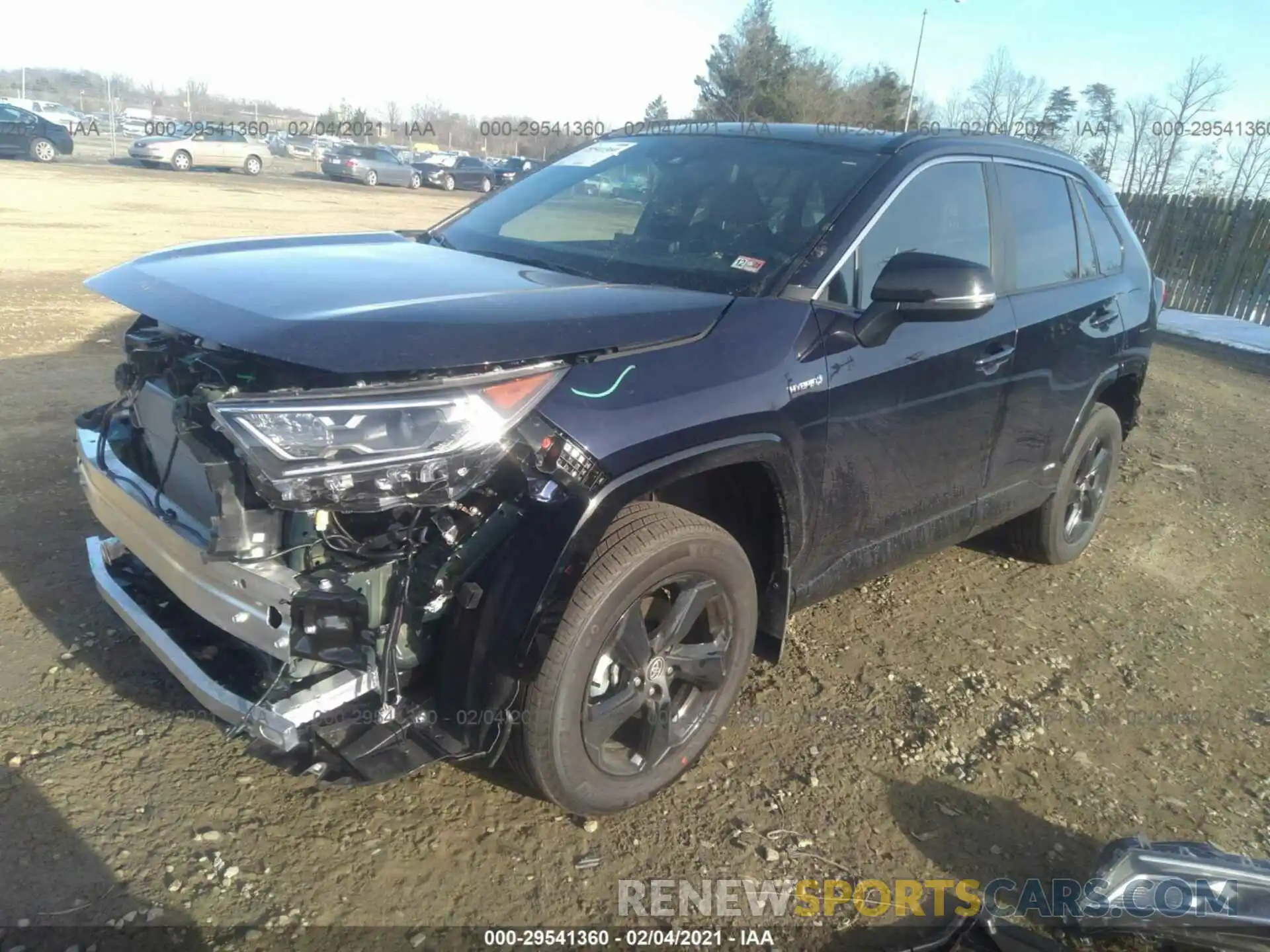 2 Фотография поврежденного автомобиля 2T3E6RFV5MW008740 TOYOTA RAV4 2021