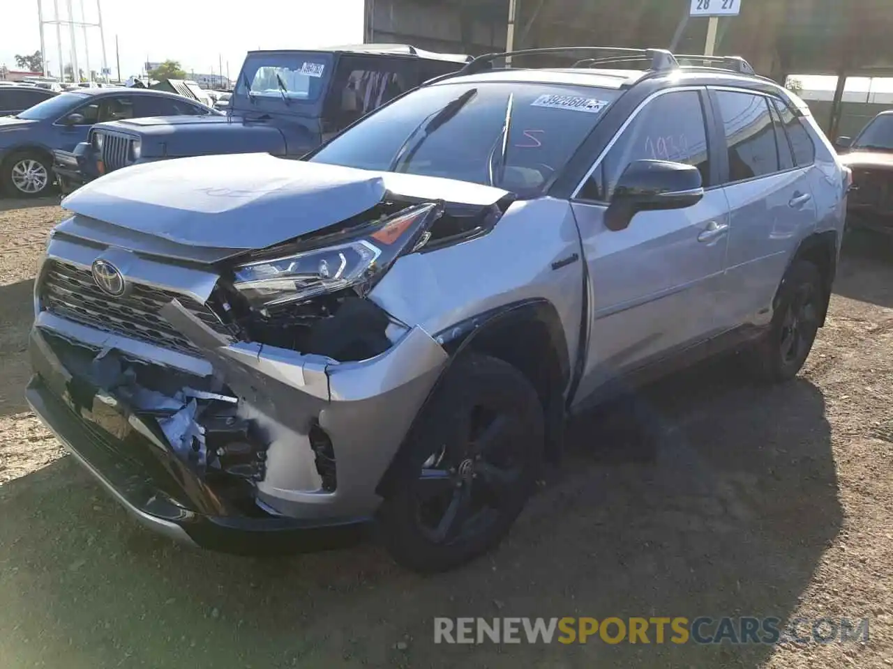 2 Photograph of a damaged car 2T3E6RFV5MW027188 TOYOTA RAV4 2021