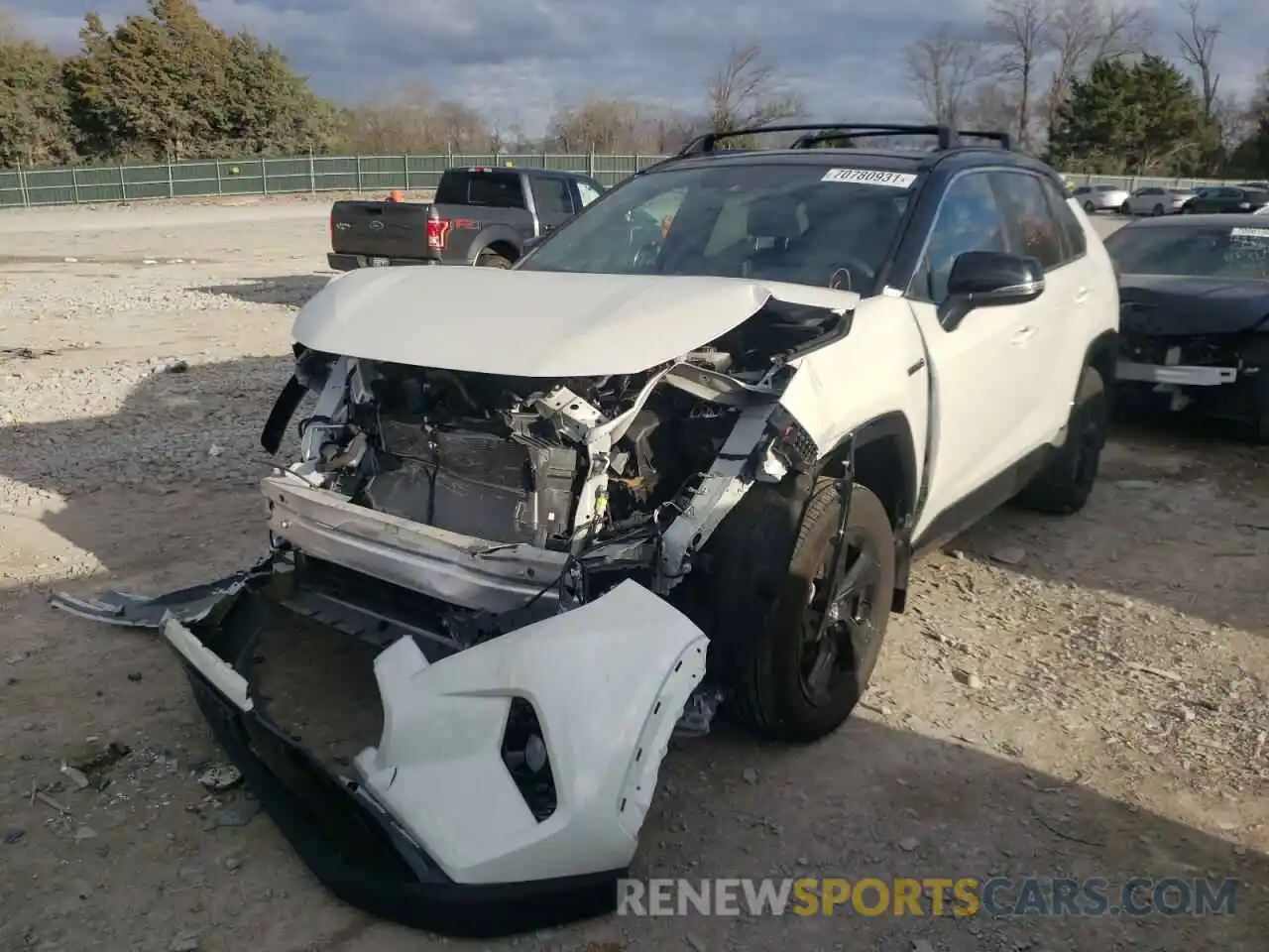 2 Photograph of a damaged car 2T3E6RFV7MW007153 TOYOTA RAV4 2021