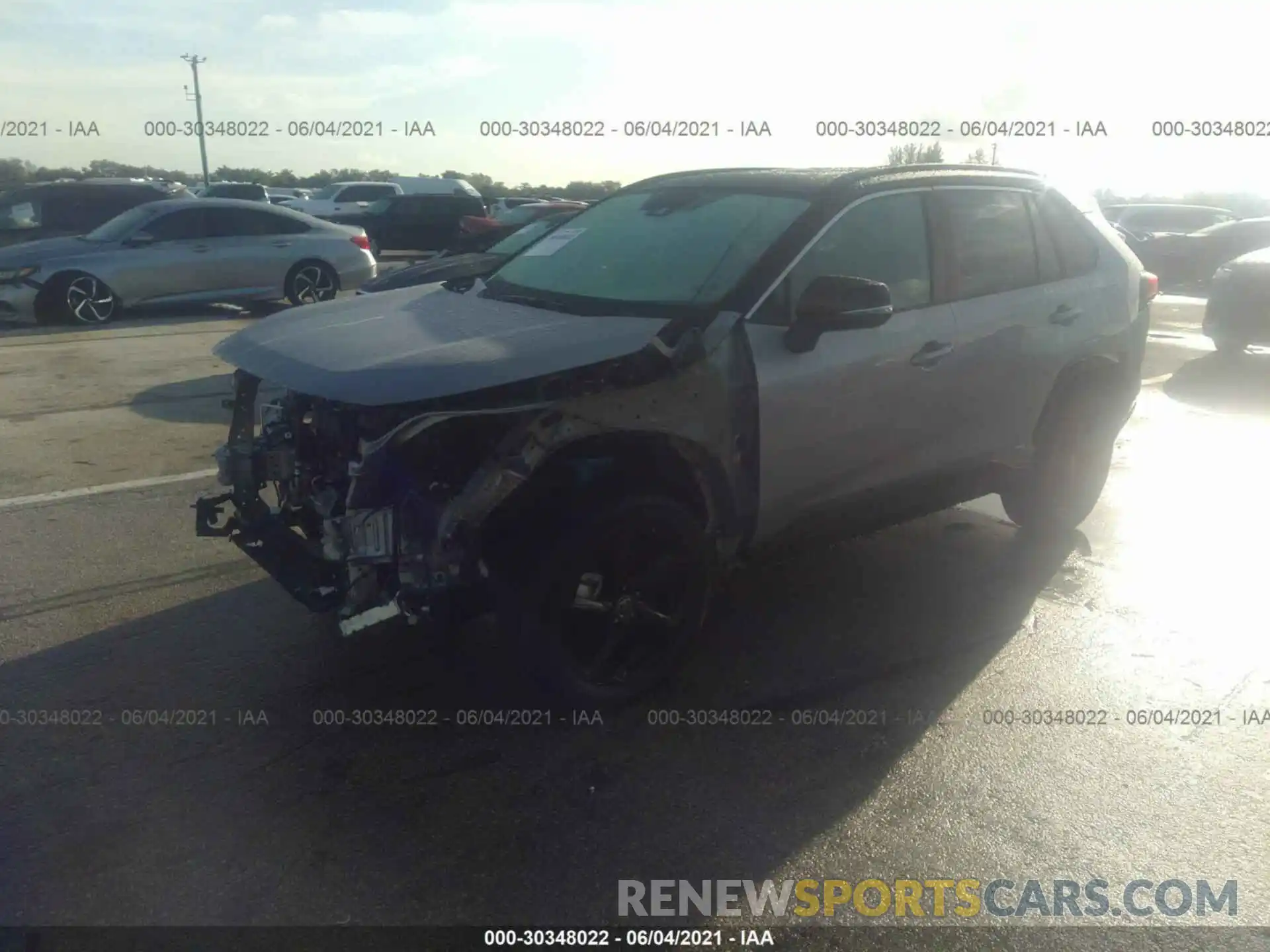 2 Photograph of a damaged car 2T3E6RFV7MW010599 TOYOTA RAV4 2021