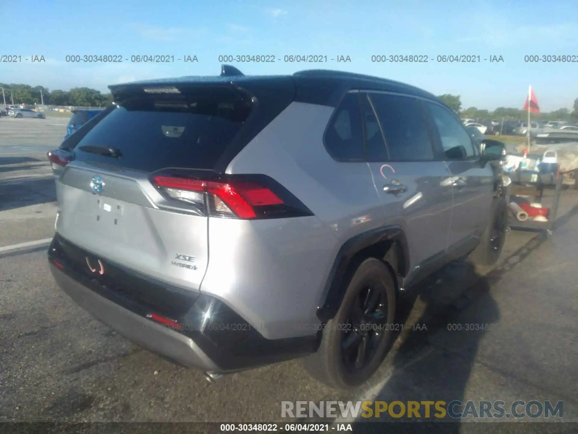 4 Photograph of a damaged car 2T3E6RFV7MW010599 TOYOTA RAV4 2021