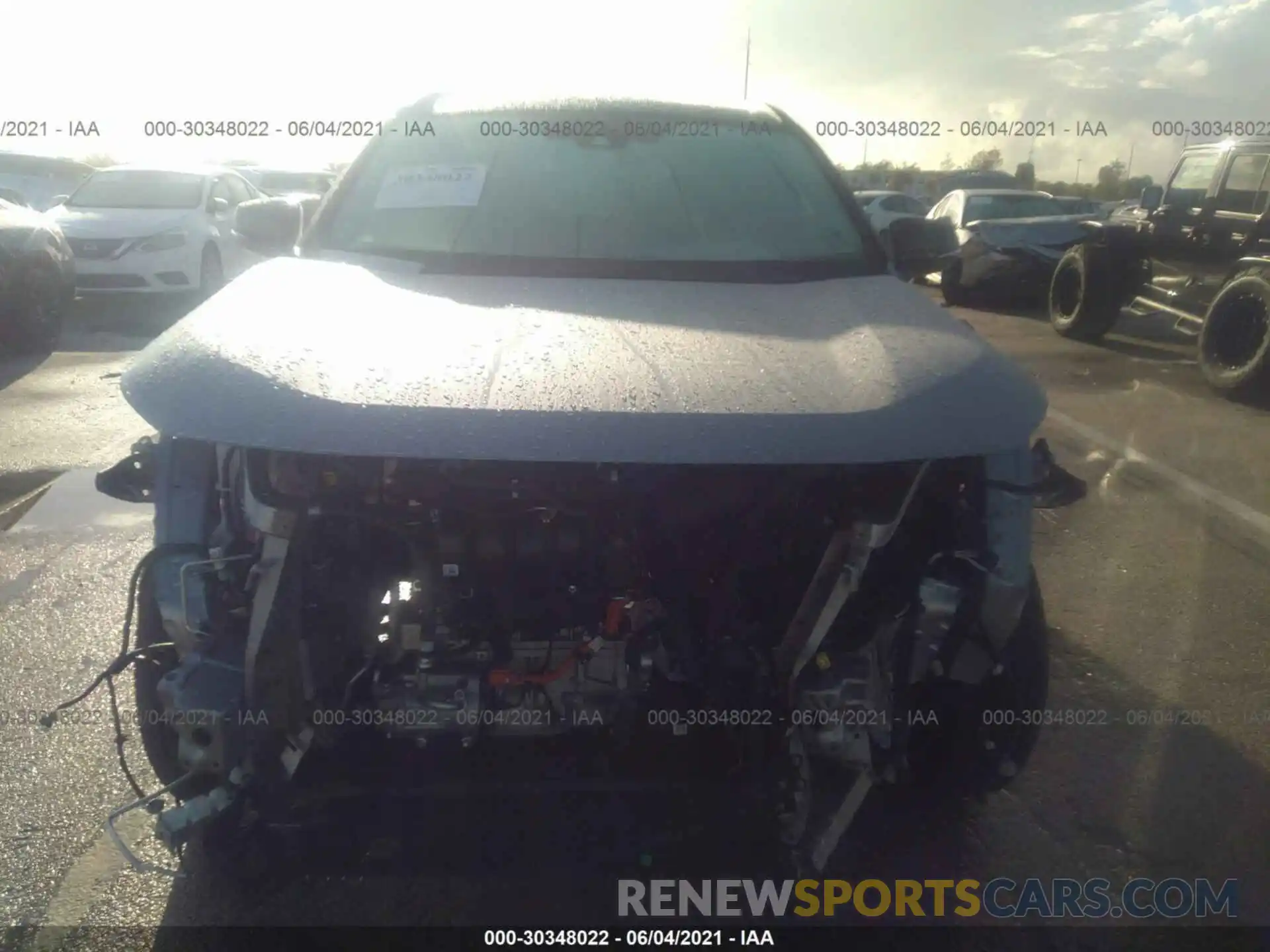 6 Фотография поврежденного автомобиля 2T3E6RFV7MW010599 TOYOTA RAV4 2021