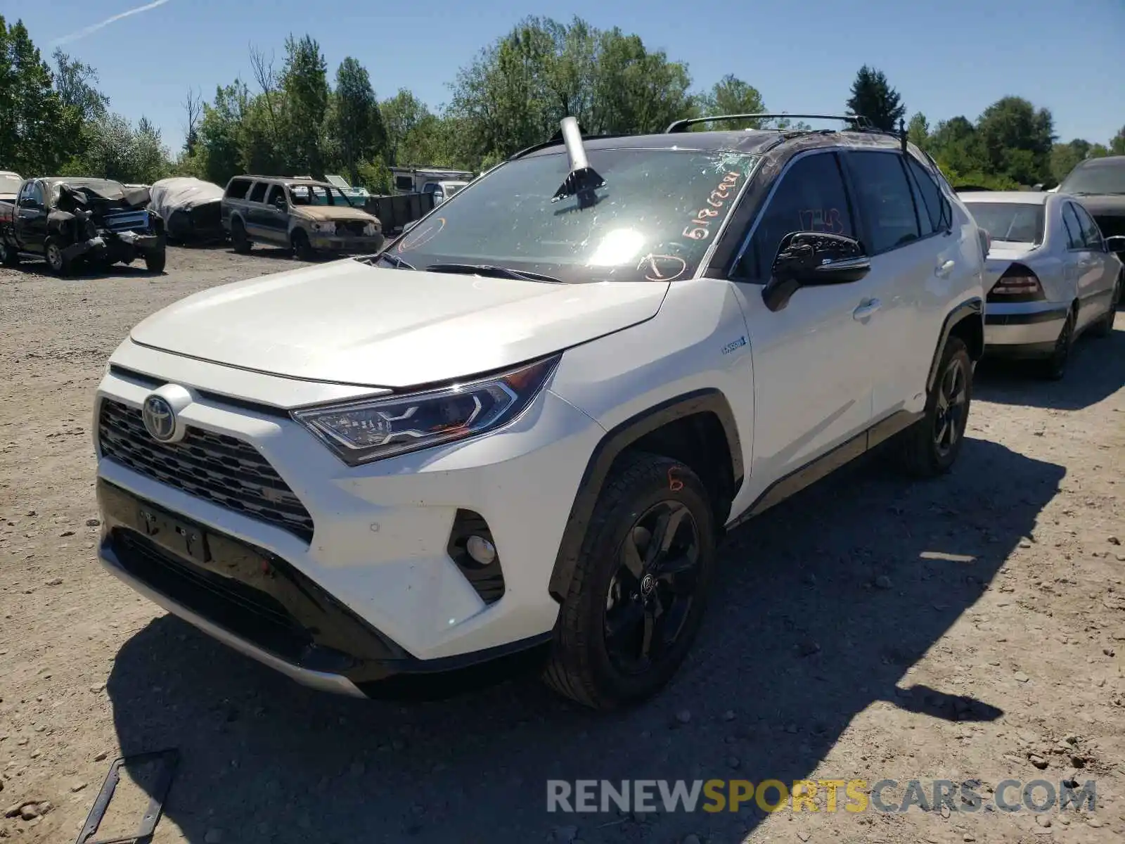 2 Photograph of a damaged car 2T3E6RFV7MW012191 TOYOTA RAV4 2021