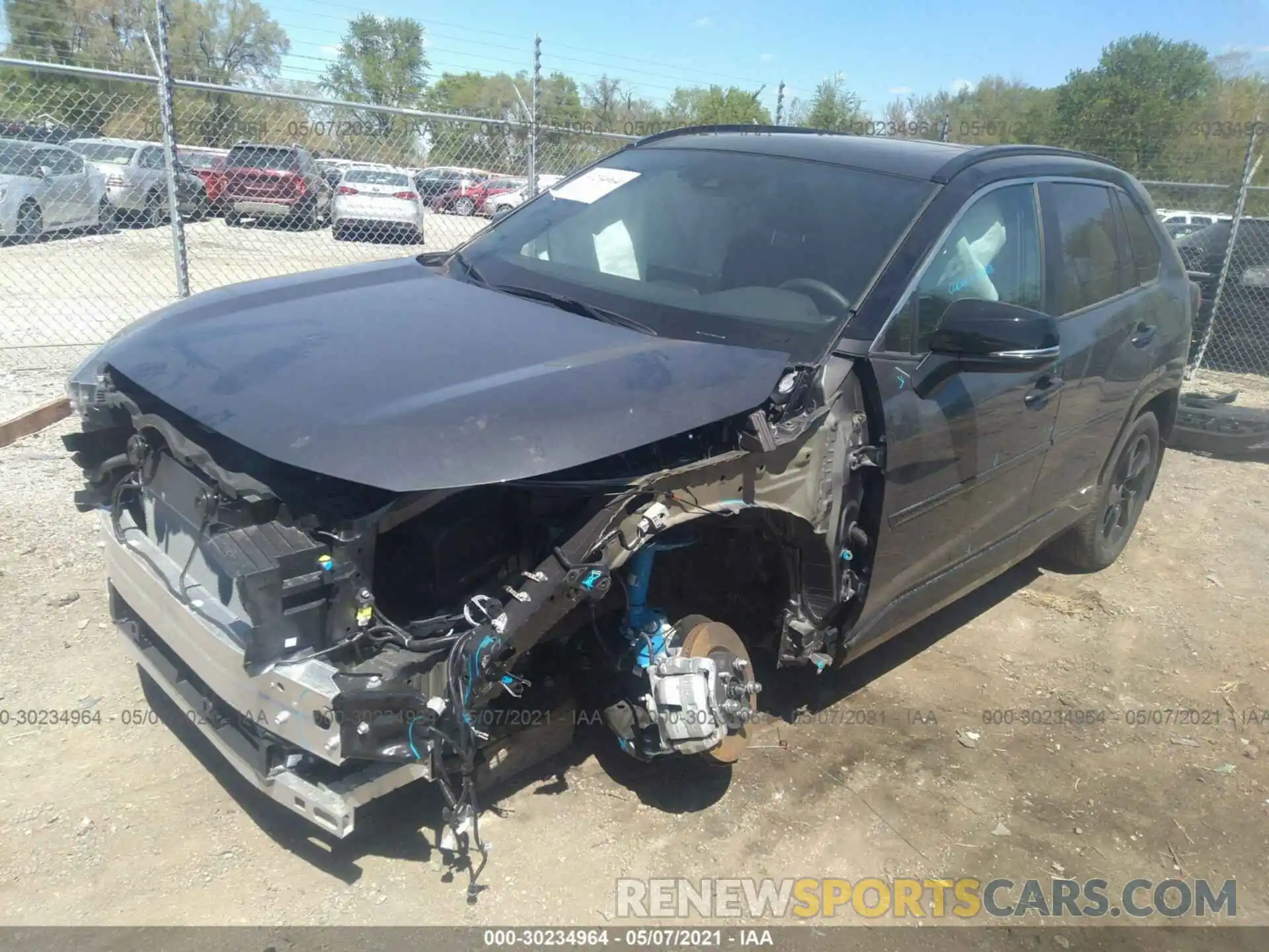 2 Photograph of a damaged car 2T3E6RFV7MW016158 TOYOTA RAV4 2021