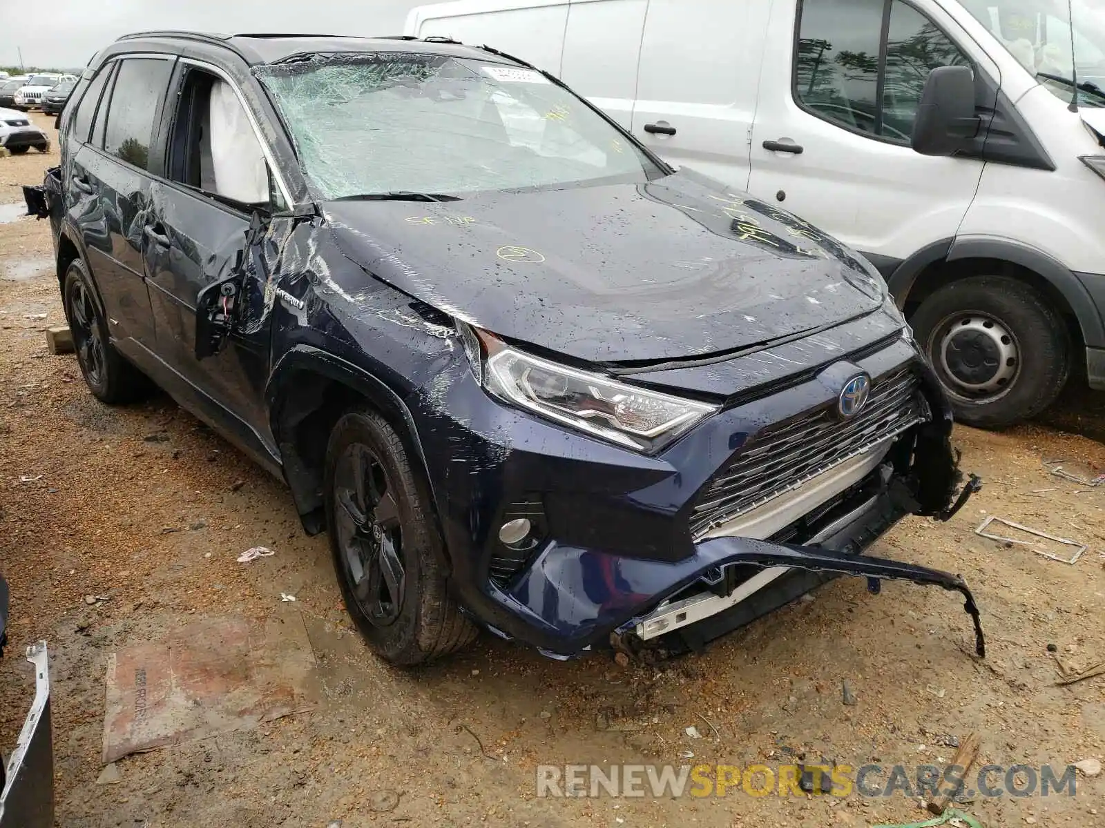 1 Фотография поврежденного автомобиля 2T3E6RFV7MW020095 TOYOTA RAV4 2021