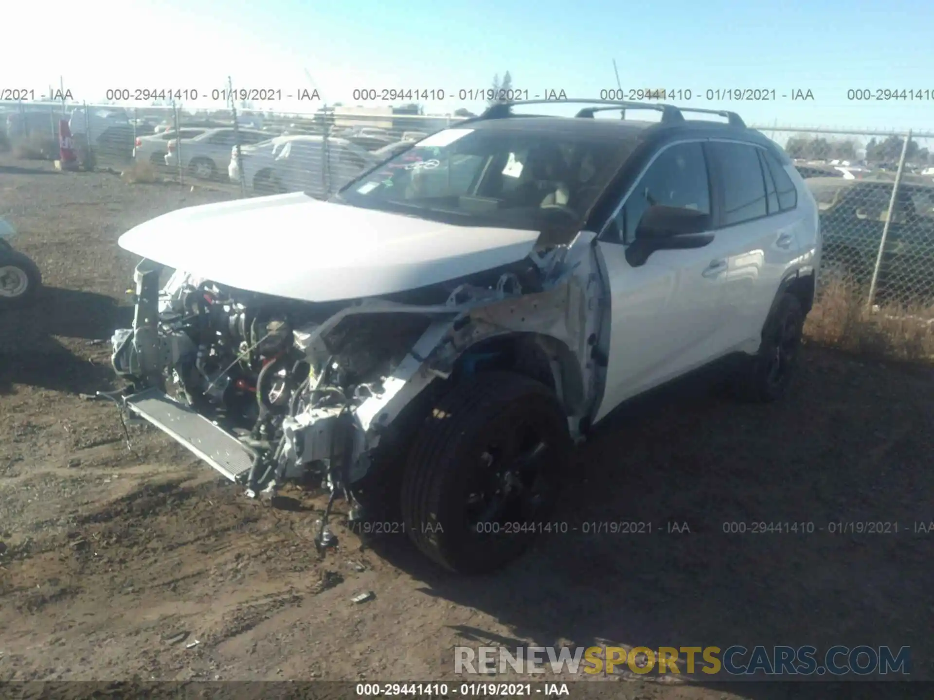 2 Photograph of a damaged car 2T3E6RFV8MW002365 TOYOTA RAV4 2021