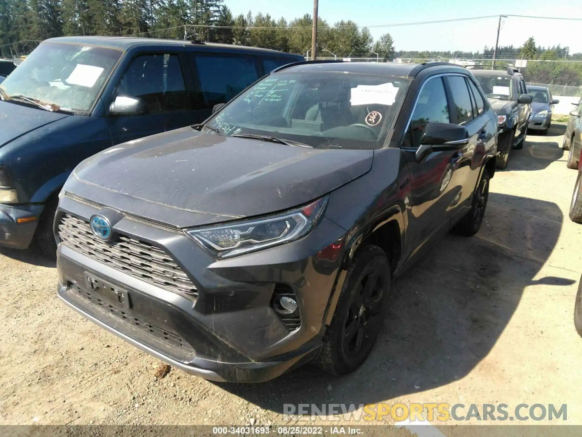 2 Photograph of a damaged car 2T3E6RFV8MW003614 TOYOTA RAV4 2021