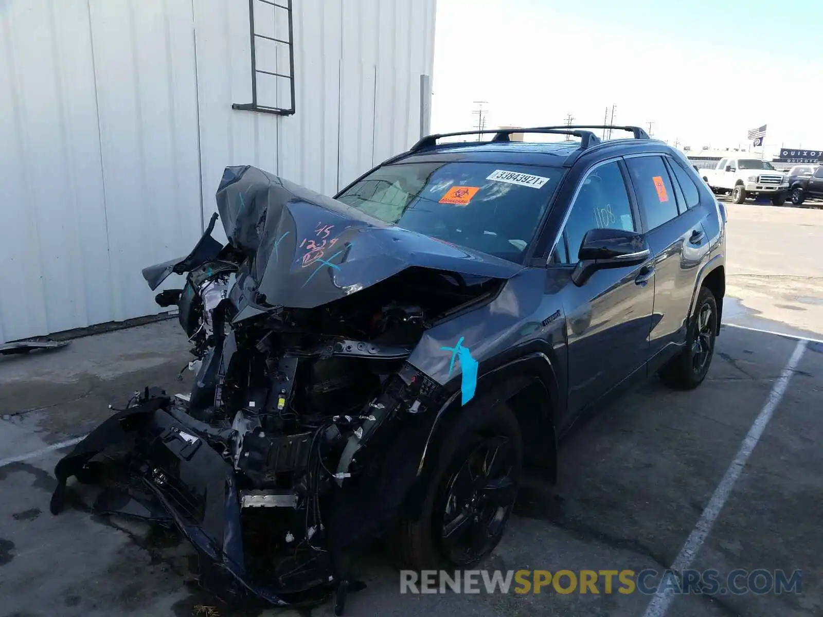 2 Photograph of a damaged car 2T3E6RFV8MW007646 TOYOTA RAV4 2021