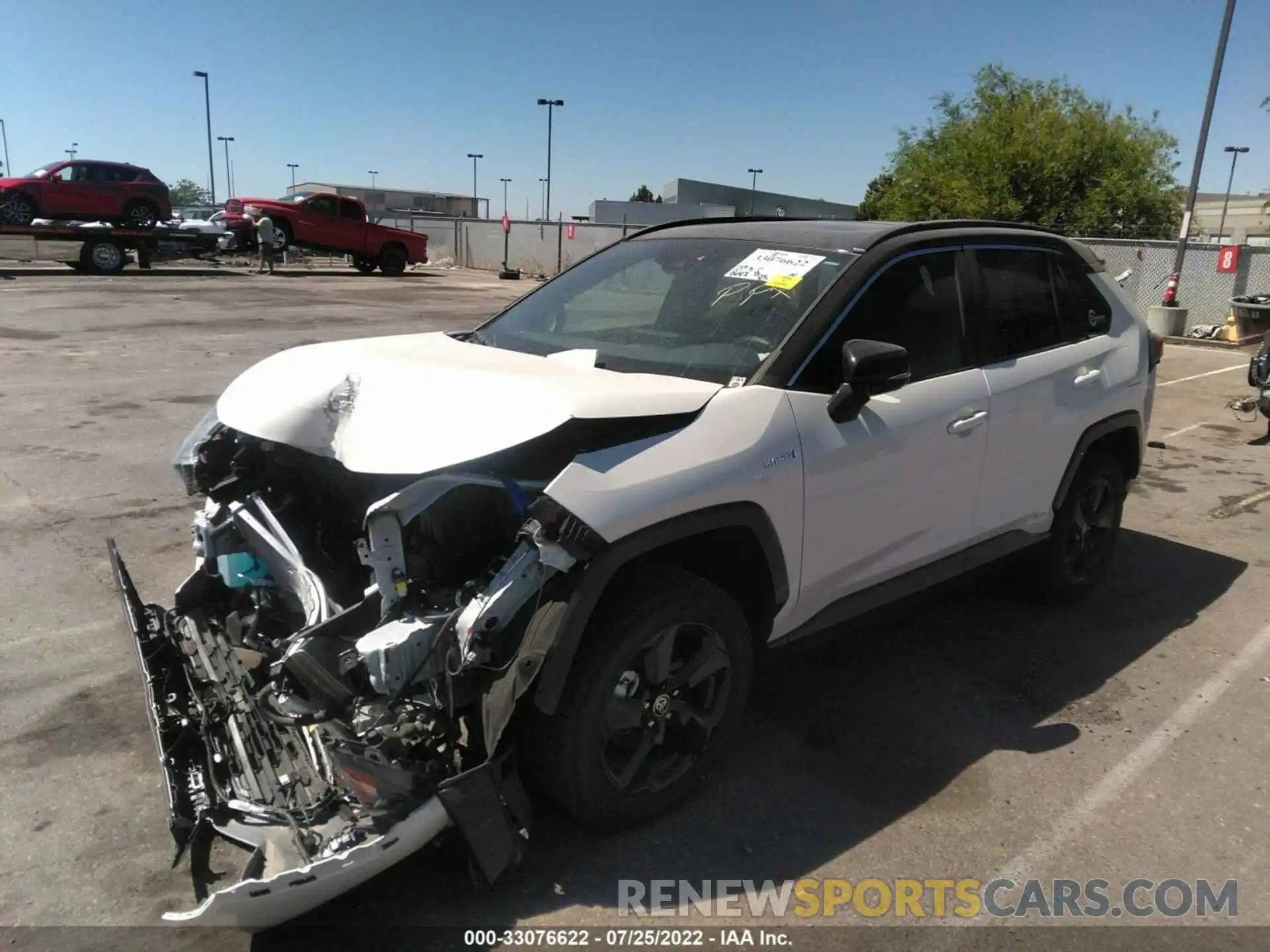 2 Photograph of a damaged car 2T3E6RFV8MW014760 TOYOTA RAV4 2021