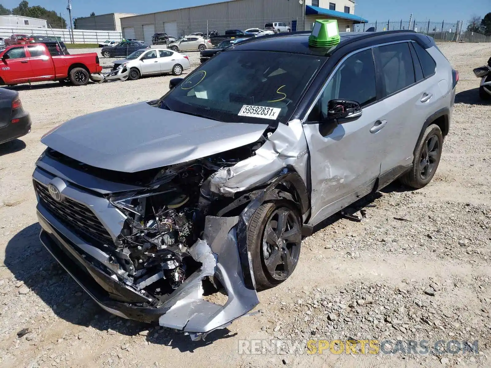 2 Photograph of a damaged car 2T3E6RFV8MW020817 TOYOTA RAV4 2021