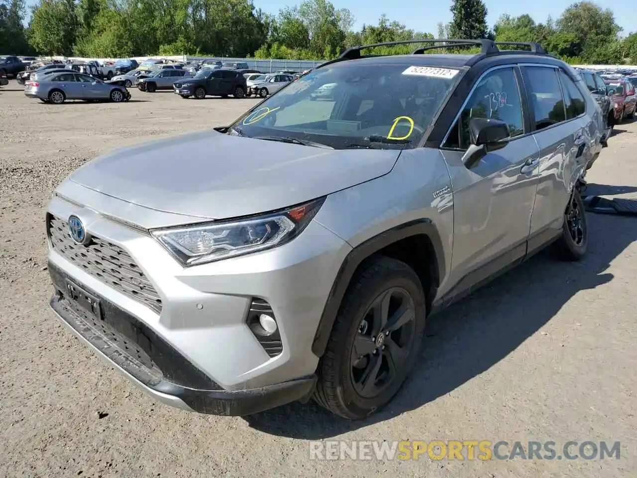 2 Photograph of a damaged car 2T3E6RFV8MW021112 TOYOTA RAV4 2021