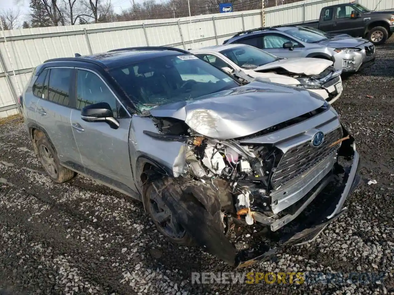 1 Photograph of a damaged car 2T3E6RFV8MW025466 TOYOTA RAV4 2021