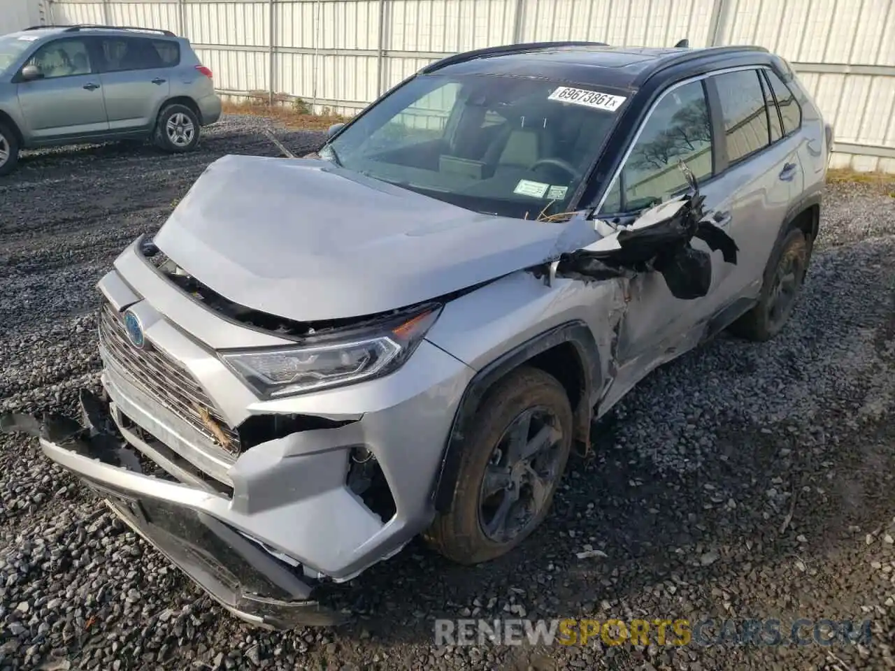 2 Photograph of a damaged car 2T3E6RFV8MW025466 TOYOTA RAV4 2021