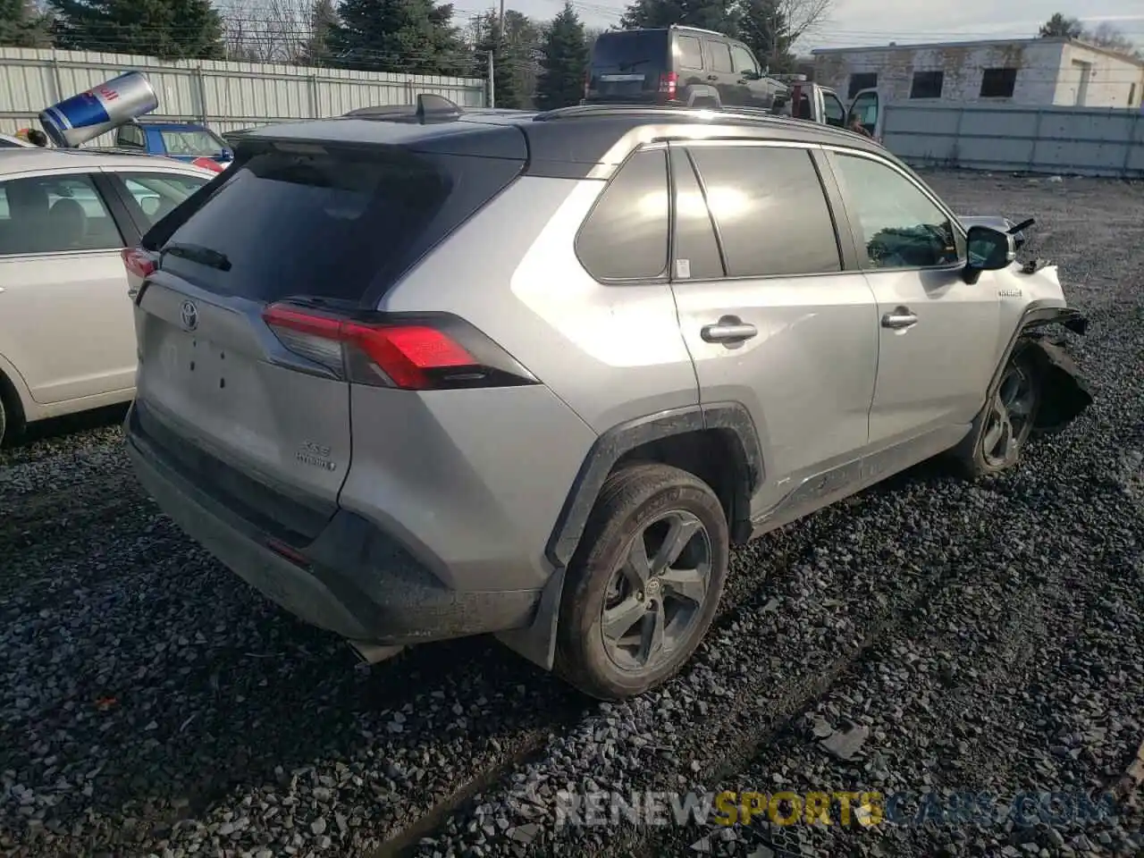 4 Photograph of a damaged car 2T3E6RFV8MW025466 TOYOTA RAV4 2021