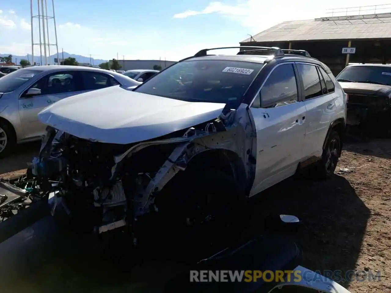 2 Photograph of a damaged car 2T3E6RFV9MW003122 TOYOTA RAV4 2021