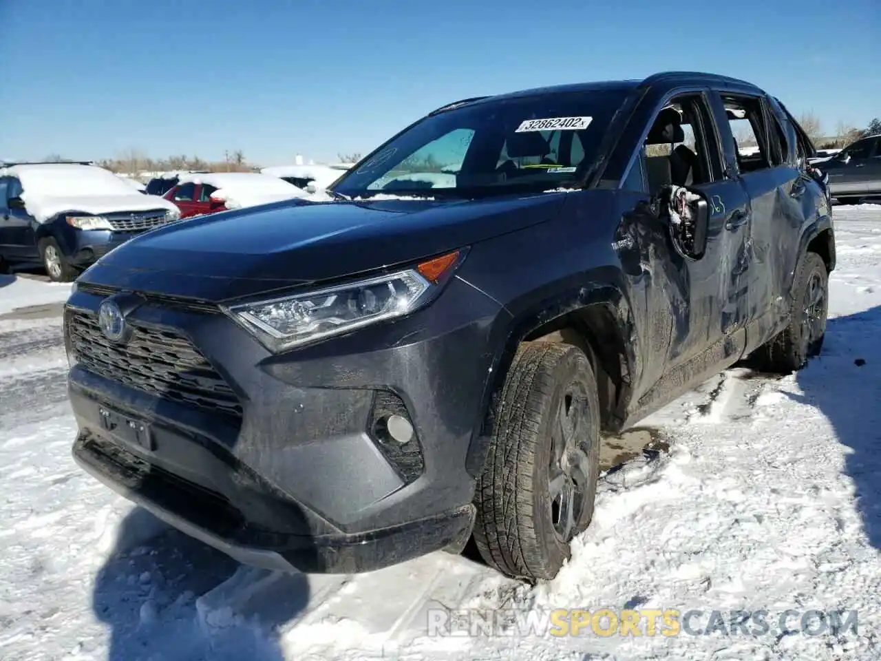 2 Photograph of a damaged car 2T3E6RFV9MW003363 TOYOTA RAV4 2021