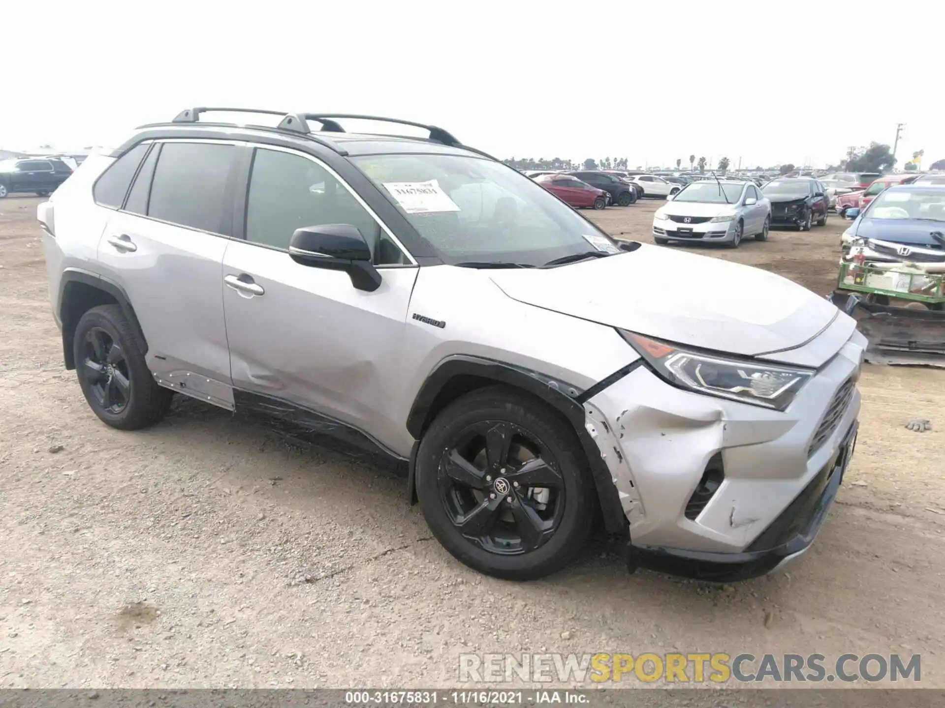 1 Photograph of a damaged car 2T3E6RFV9MW013469 TOYOTA RAV4 2021