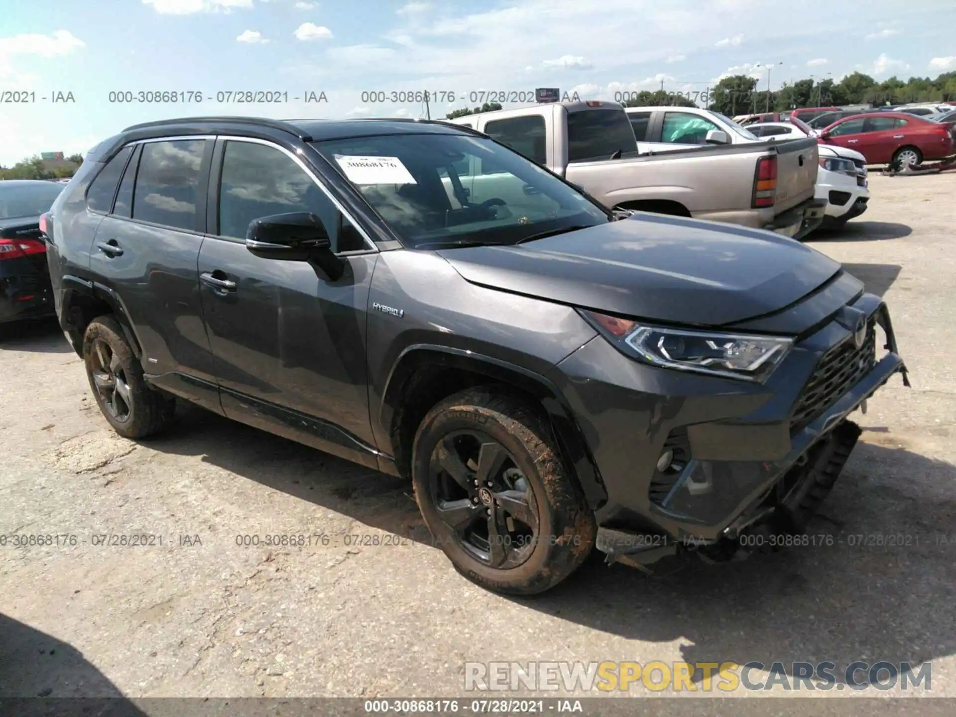 1 Photograph of a damaged car 2T3E6RFV9MW024987 TOYOTA RAV4 2021