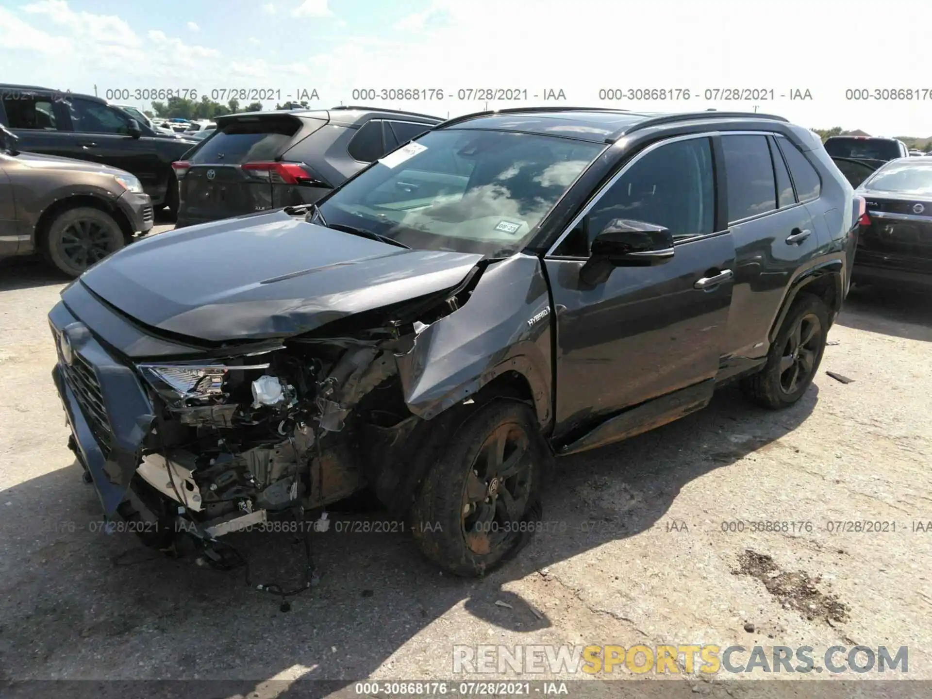 2 Фотография поврежденного автомобиля 2T3E6RFV9MW024987 TOYOTA RAV4 2021